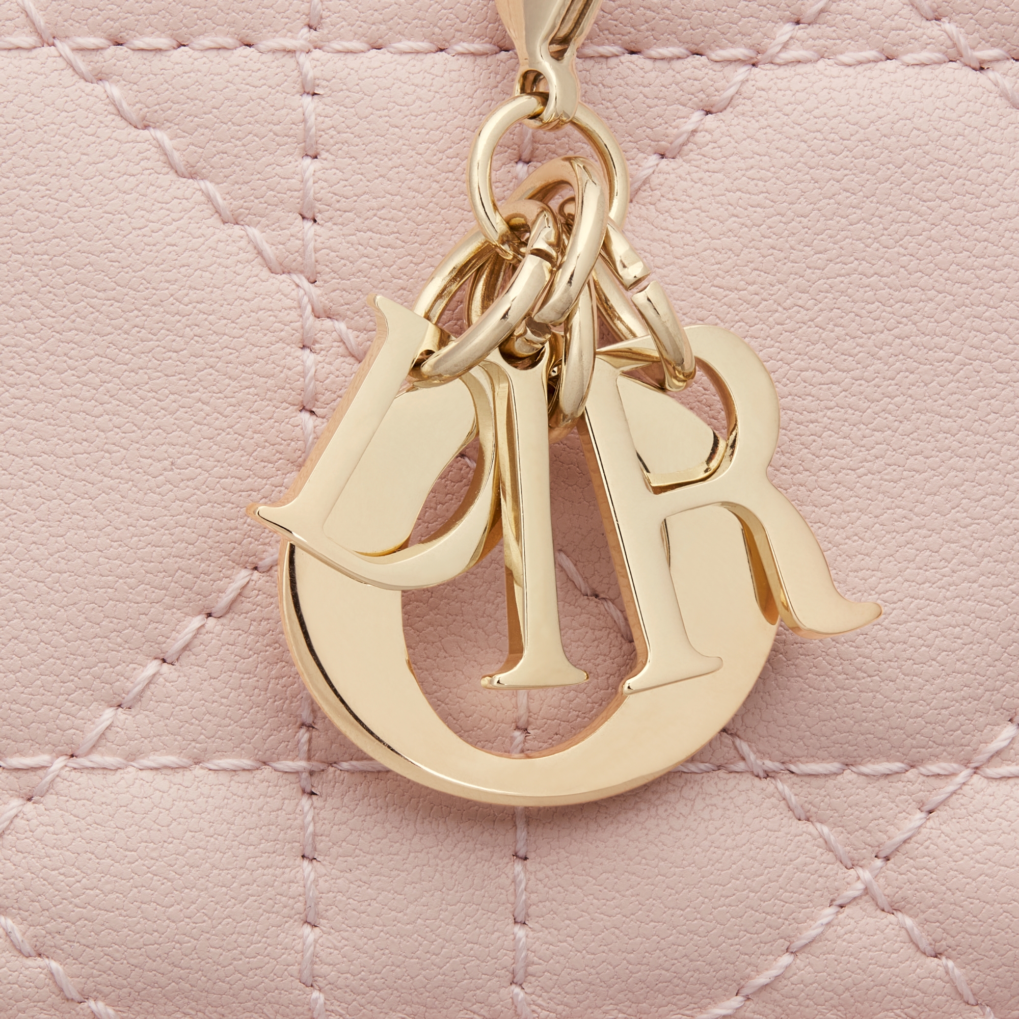 Lady Dior Jasmine Card Holder Powder Pink Cannage Lambskin E09