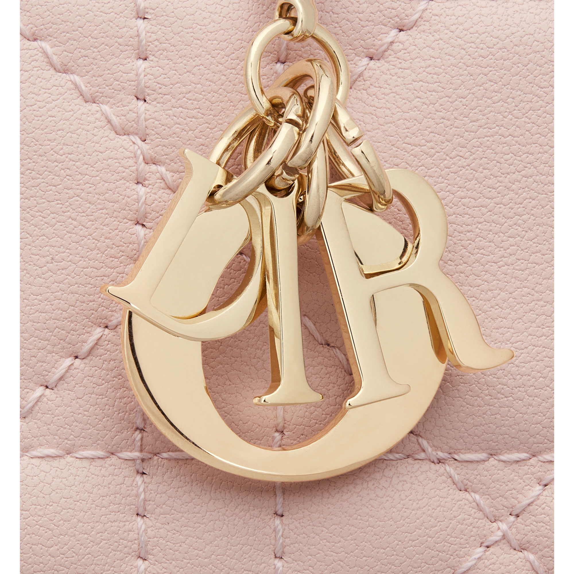 Lady Dior Jasmine Card Holder Powder Pink Cannage Lambskin E09