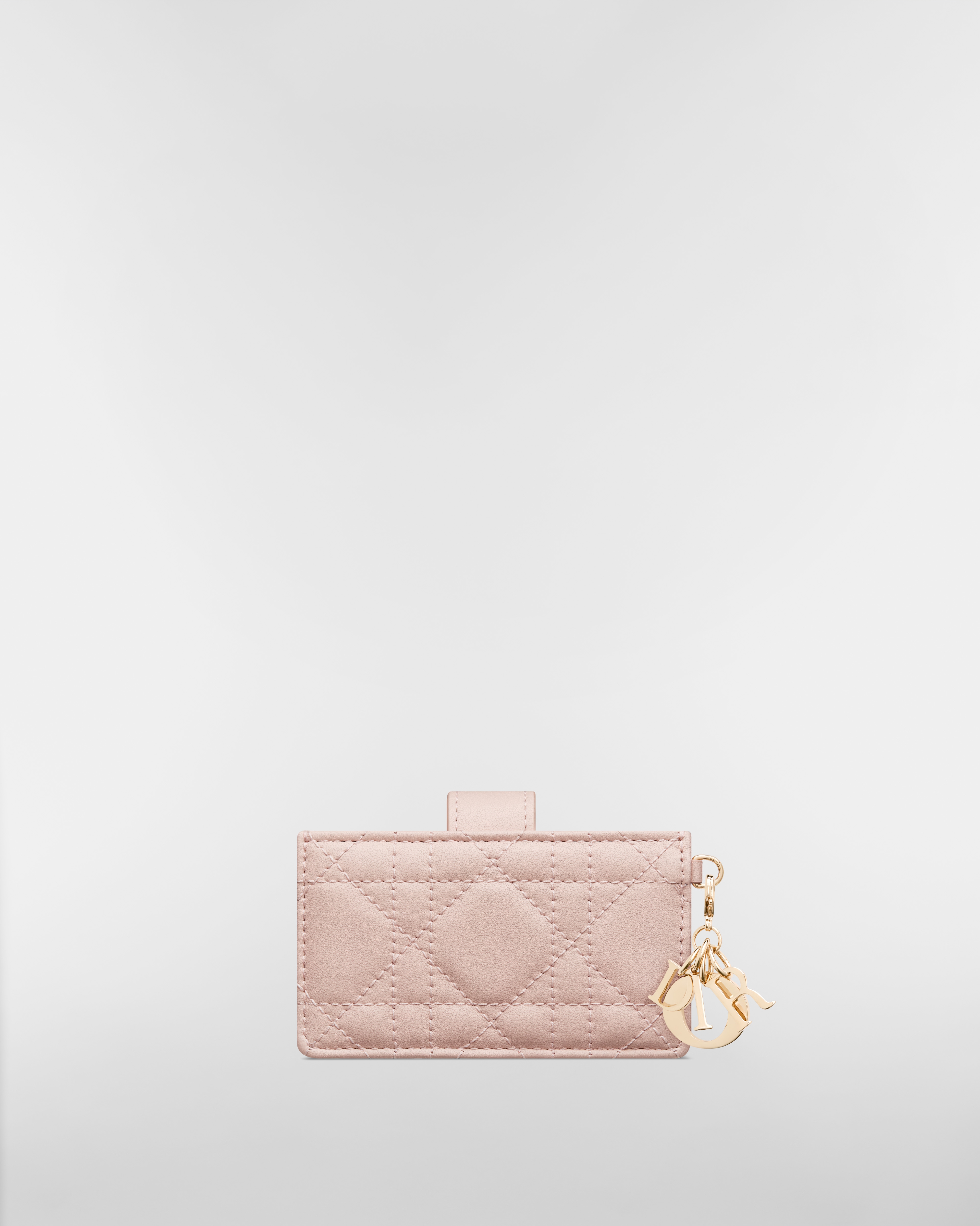 Lady Dior Jasmine Card Holder Powder Pink Cannage Lambskin E08