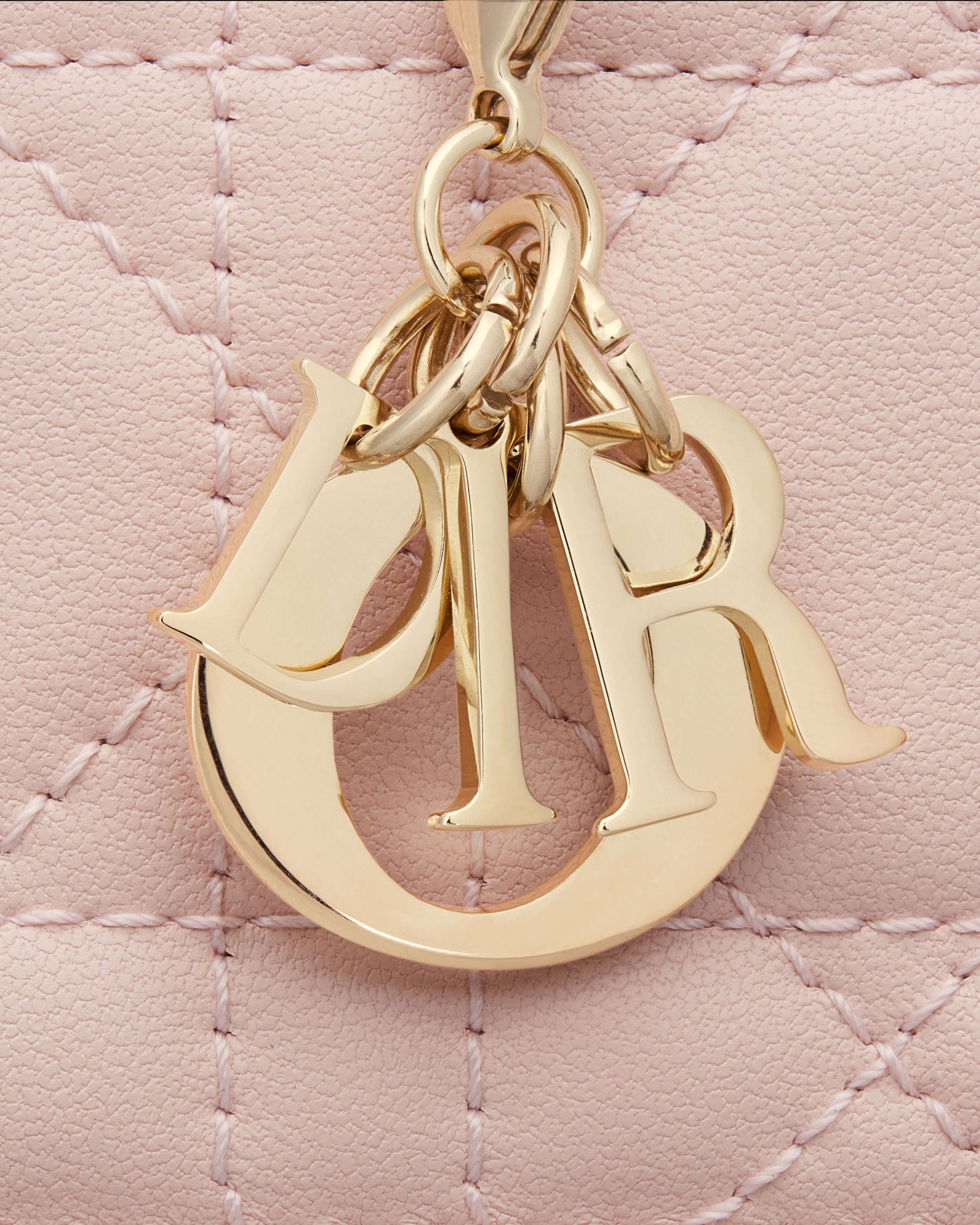 Lady Dior Jasmine Card Holder Powder Pink Cannage Lambskin E09