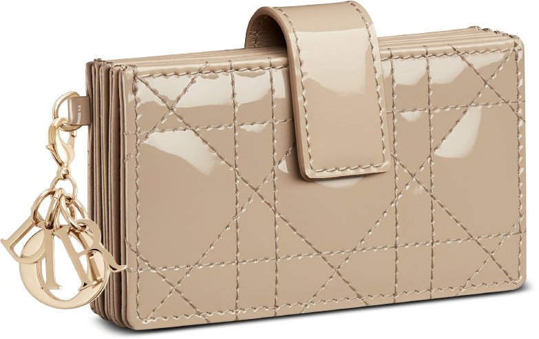 Lady dior calfskin card holder price clearance