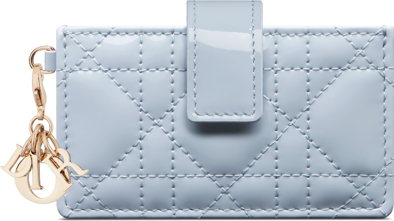 Lady dior calfskin card holder outlet