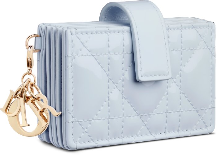 Portacarte Jasmine Lady Dior aria_threeQuarterClosedView