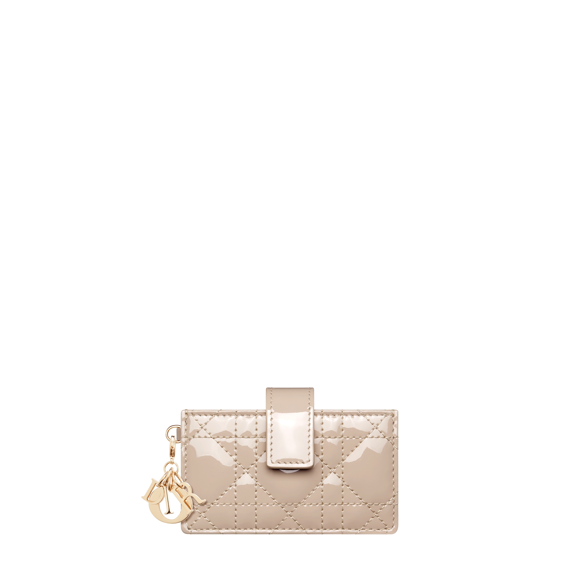  Powder Beige Patent Cannage Calfskin