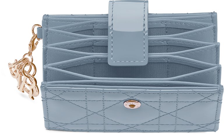 Lady dior calfskin card holder 2025