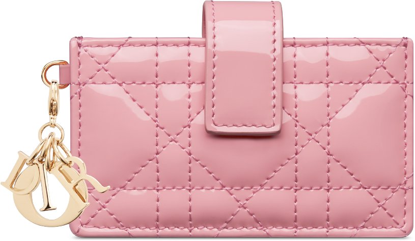 Dior card holder pink clearance