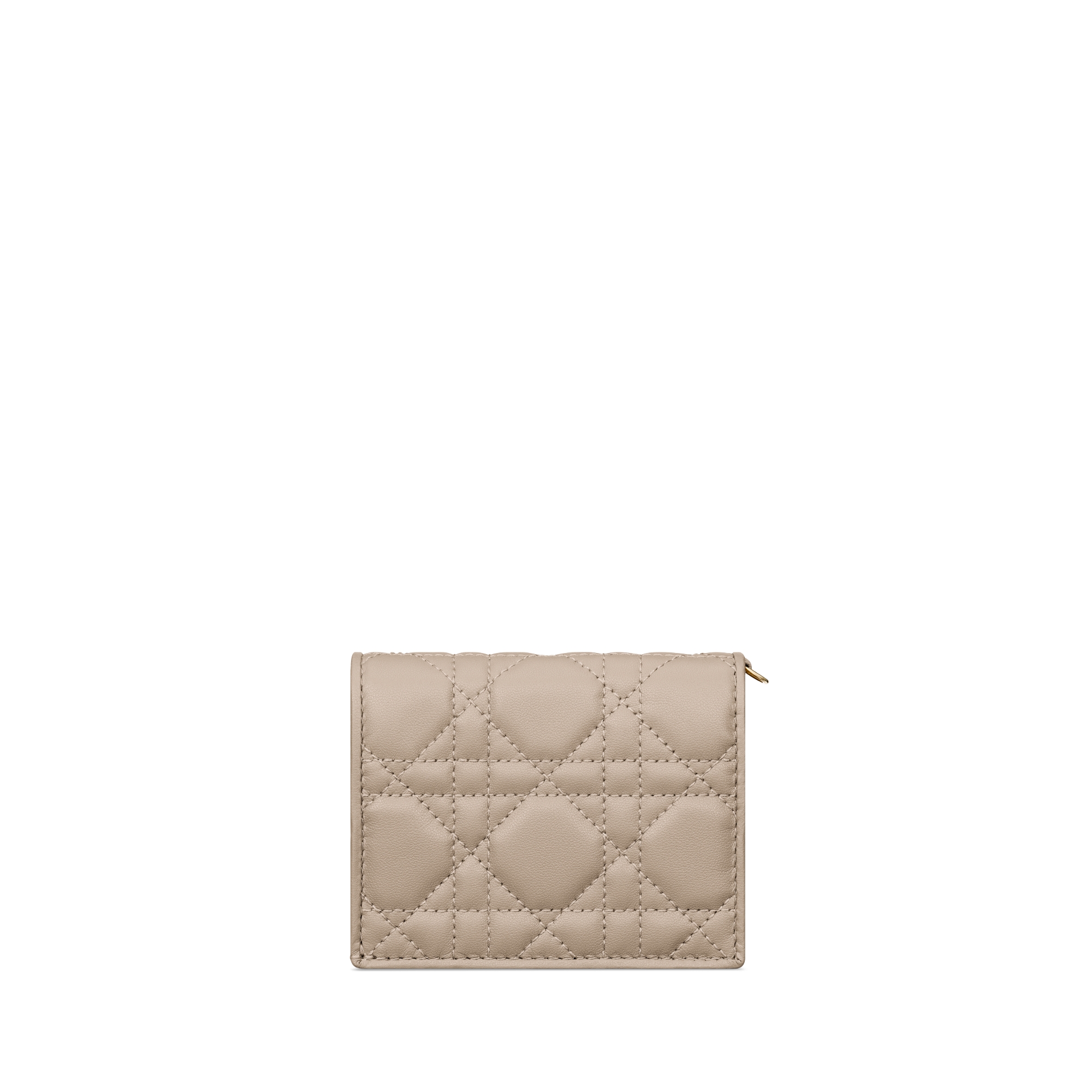 Lady Dior Gardenia 미니 지갑 샌드 컬러 까나쥬 양가죽 E08