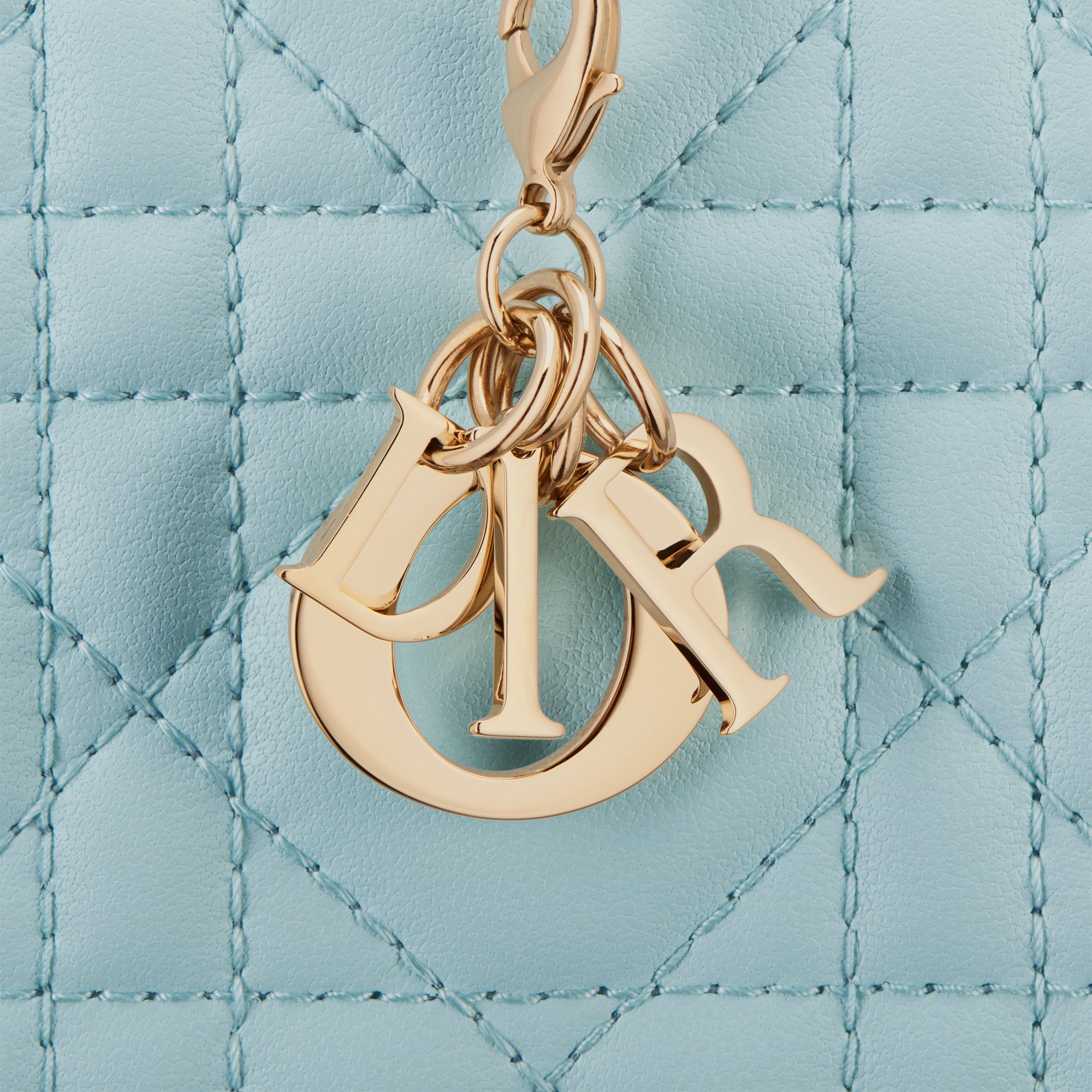 Mini Lady Dior Gardenia Wallet Detailed view