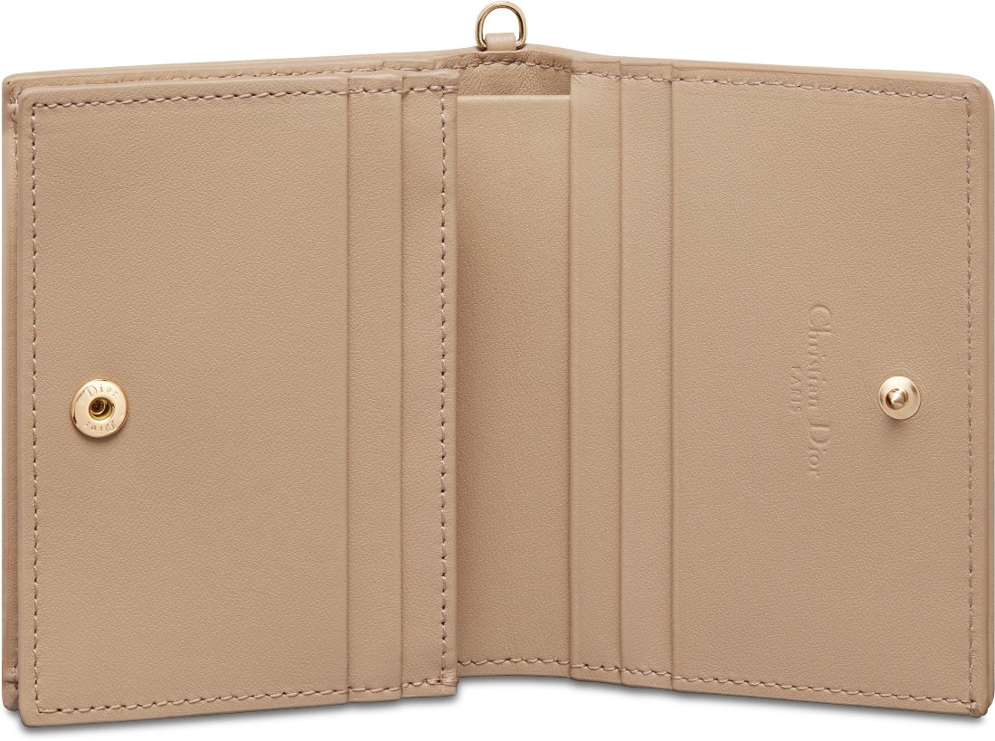 2024年新作入荷 Biscuit Wallet Gardenia Dior Lady Mini Cannage DIOR | Lambskin 小物