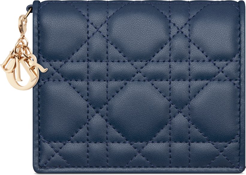 Portafoglio mini Gardenia Lady Dior aria_frontView