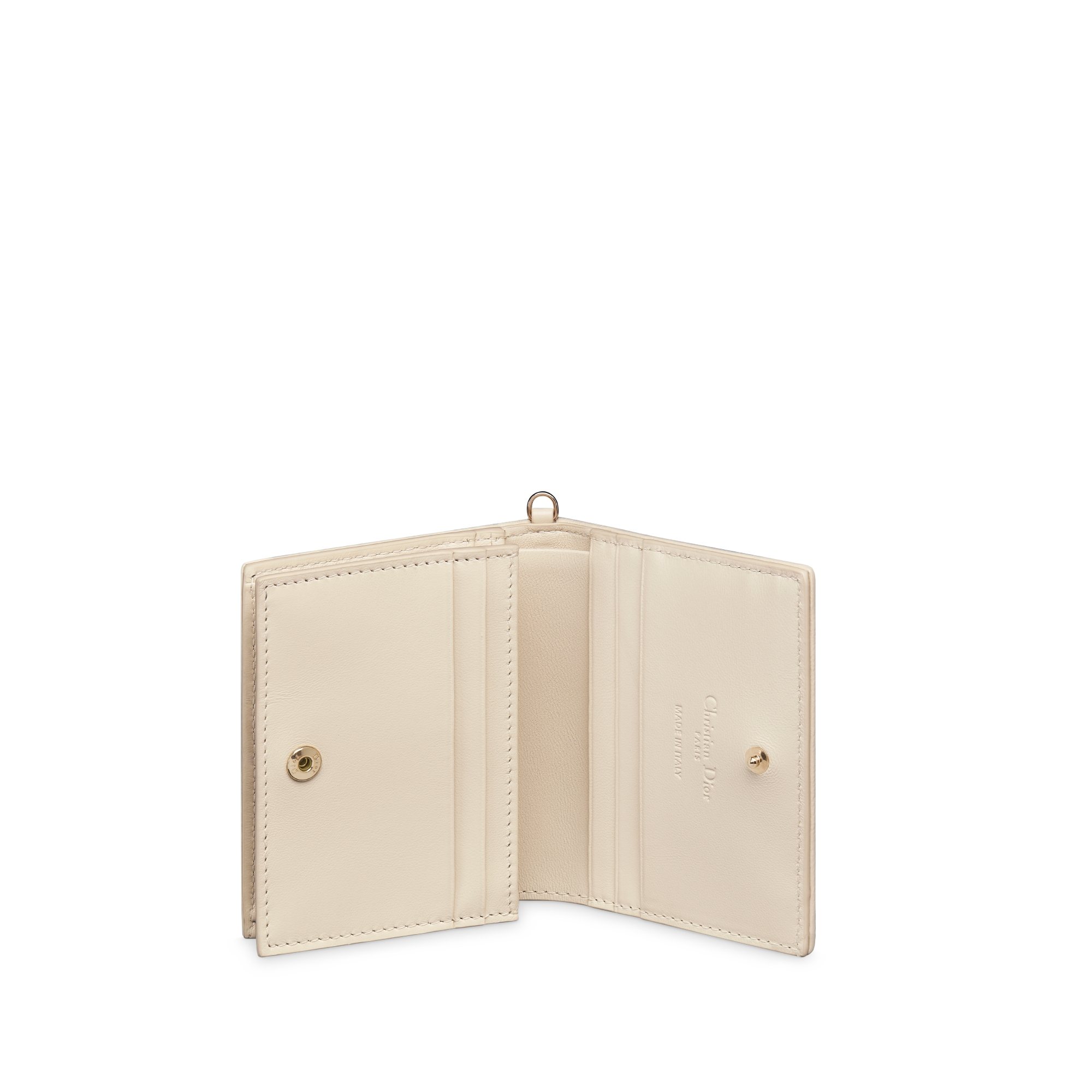 【日本限定】Lady Dior Gardenia ウォレット ミニ カナージュ ラムスキン E07