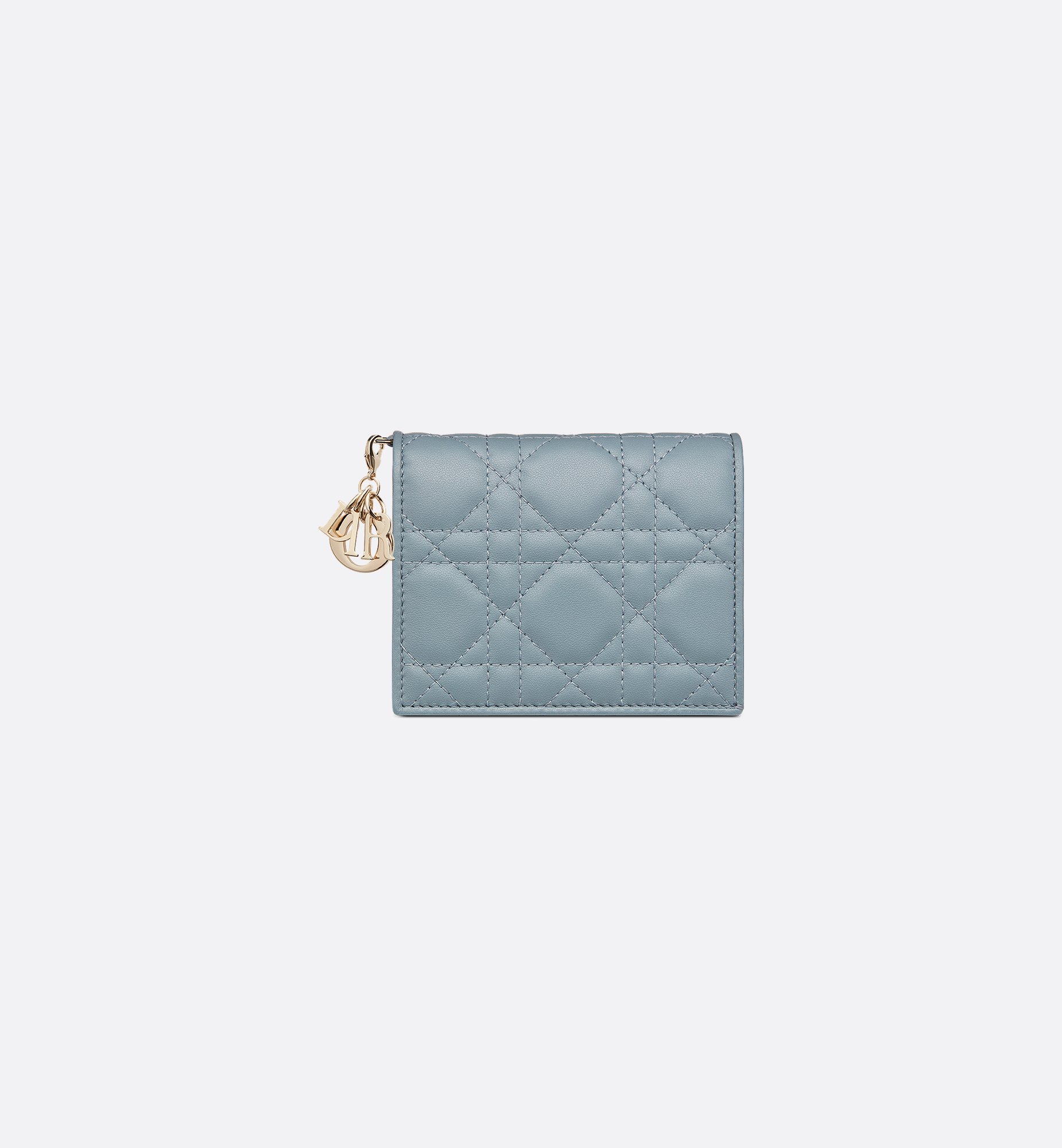 DIOR | Lady Dior Gardenia ウォレット ミニ カナージュ ラムスキン DIOR | Lady Dior Gardenia ウォレット ミニ カナージュ ラムスキン