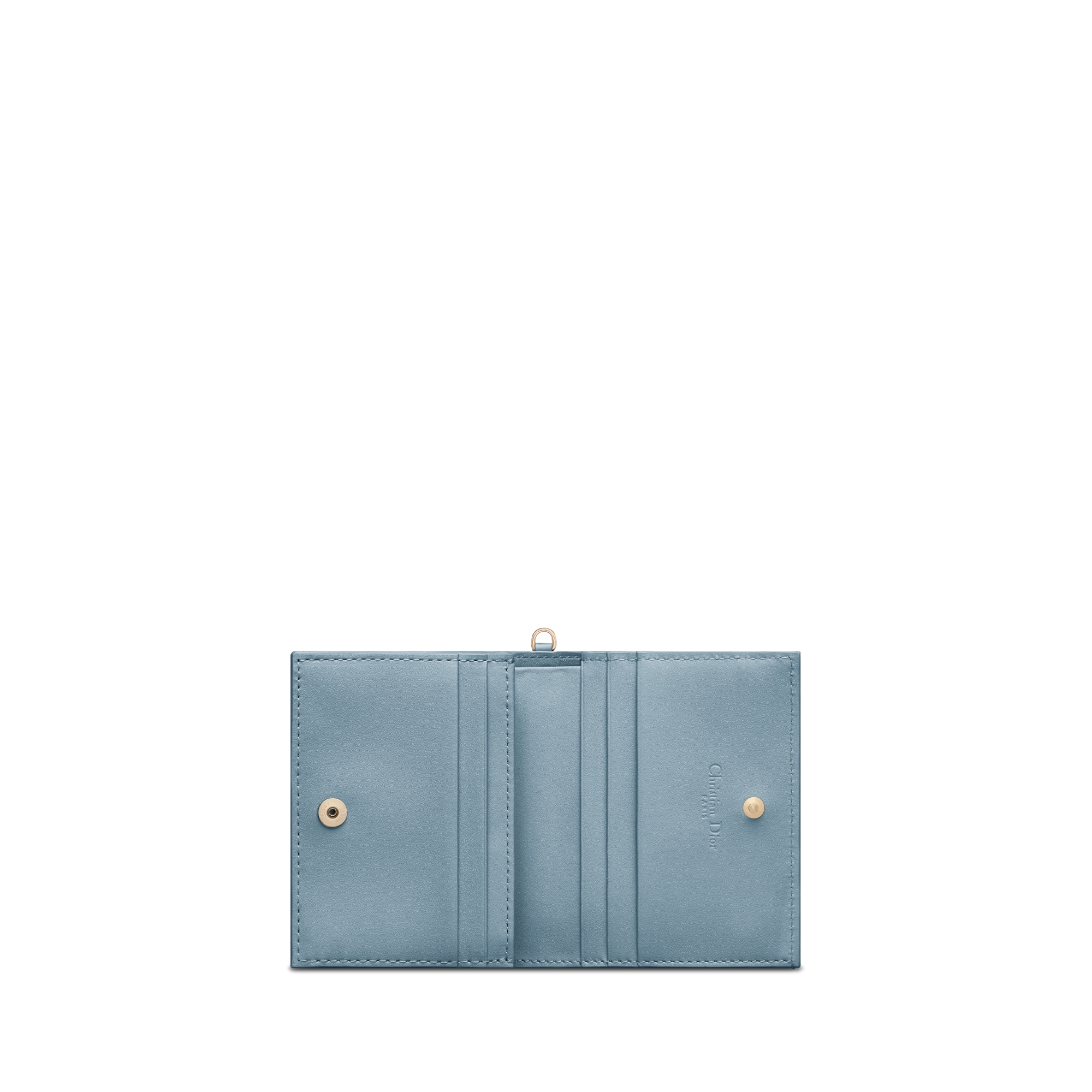 Lady Dior Gardenia 미니 지갑 클라우드 블루 까나쥬 양가죽 E07