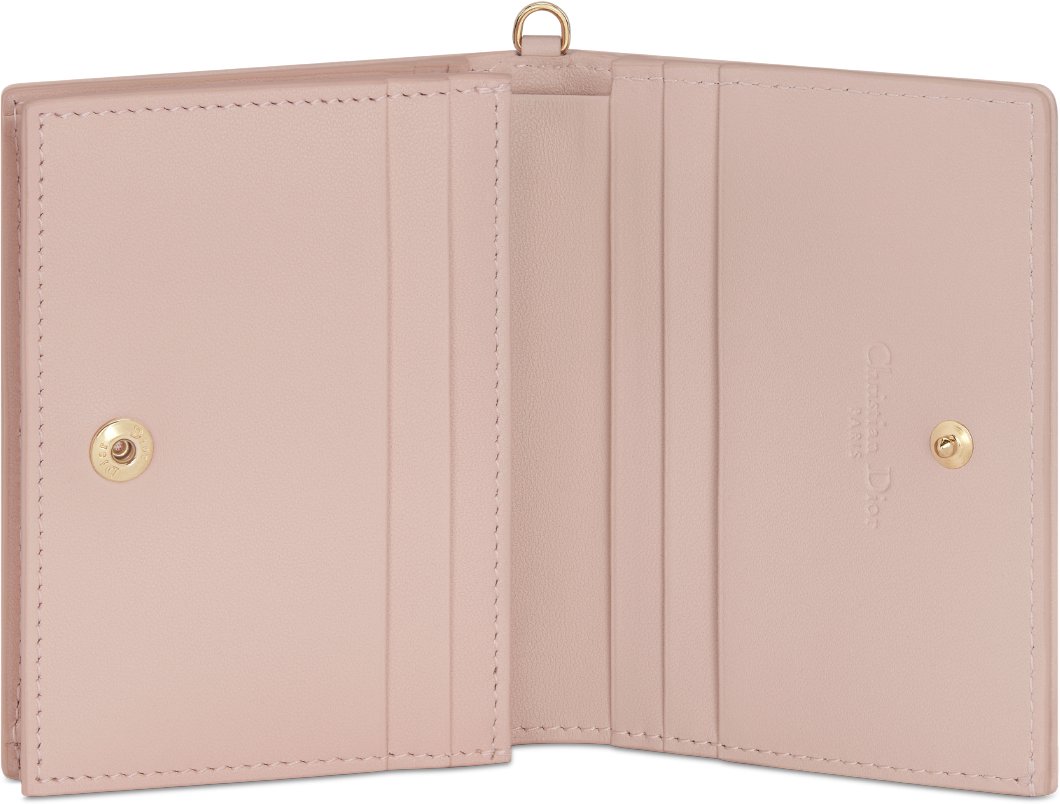 迷你 Lady Dior Gardenia 銀包 aria_unfoldedView