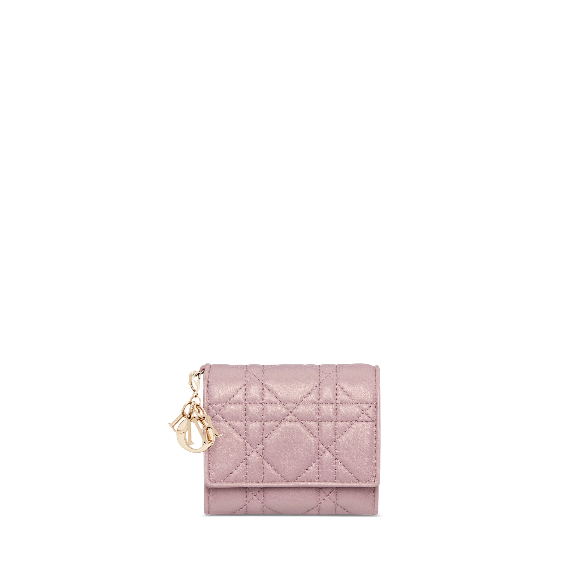 【日本限定】Lady Dior Lotus ウォレット カナージュ ラムスキン E01