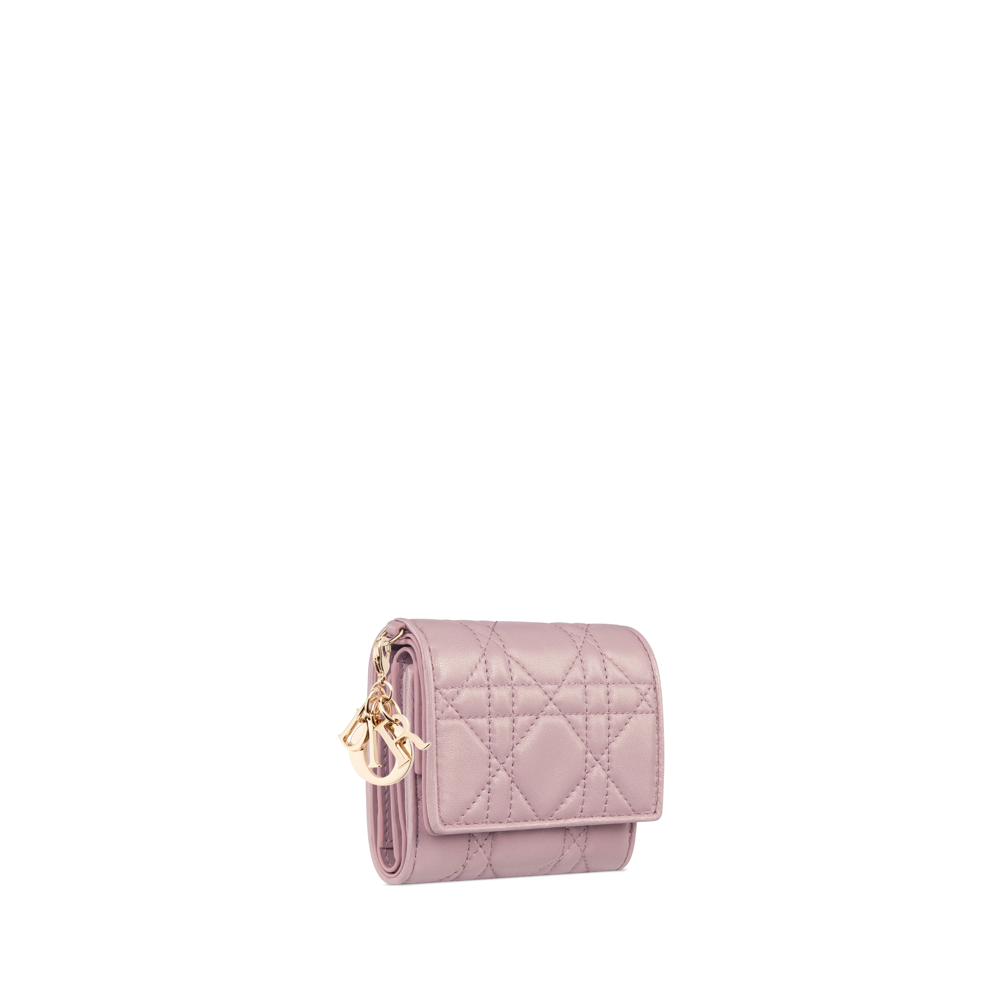 【日本限定】Lady Dior Lotus ウォレット カナージュ ラムスキン E03