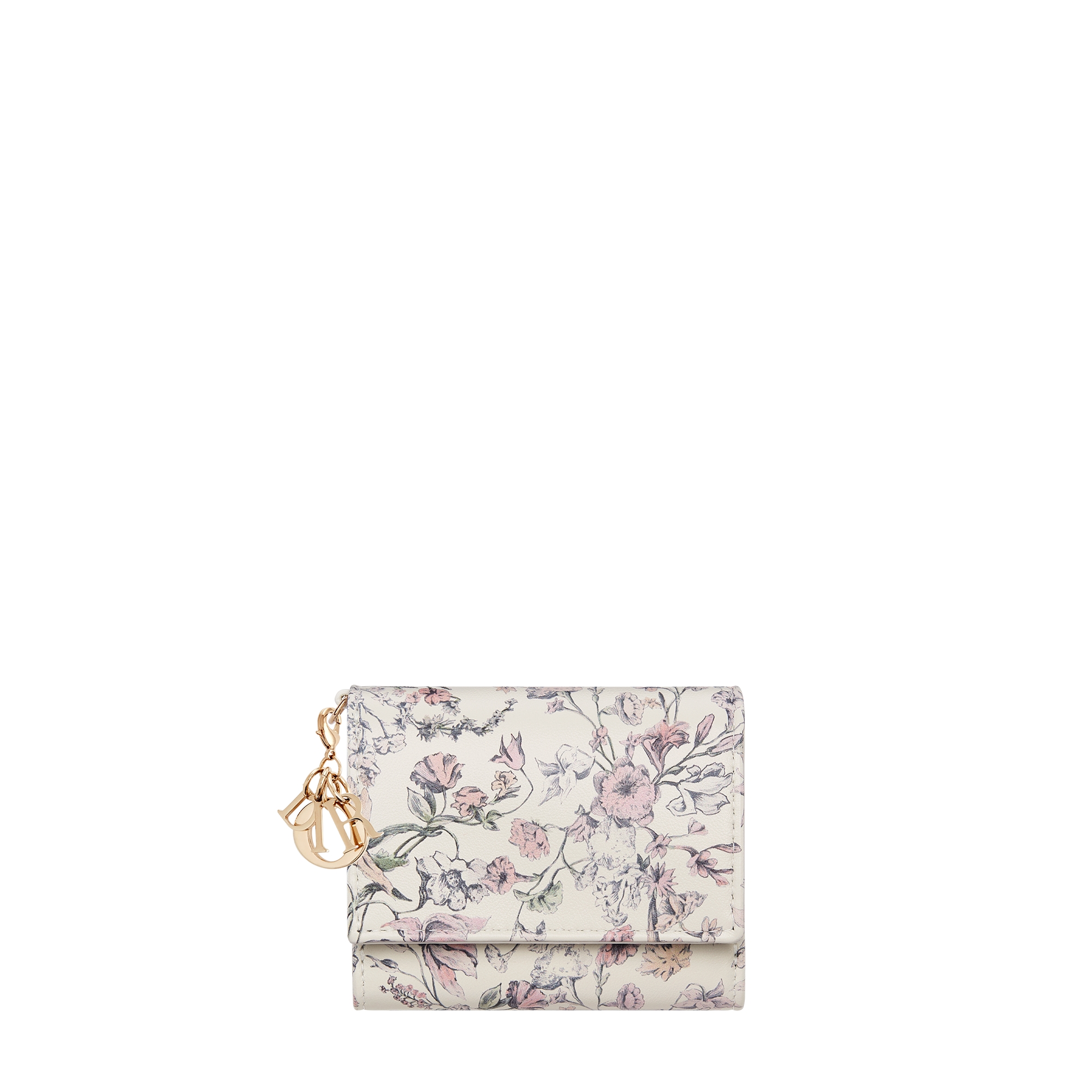 Lady Dior Lotus Wallet Pink Millefiori Printed Calfskin E01