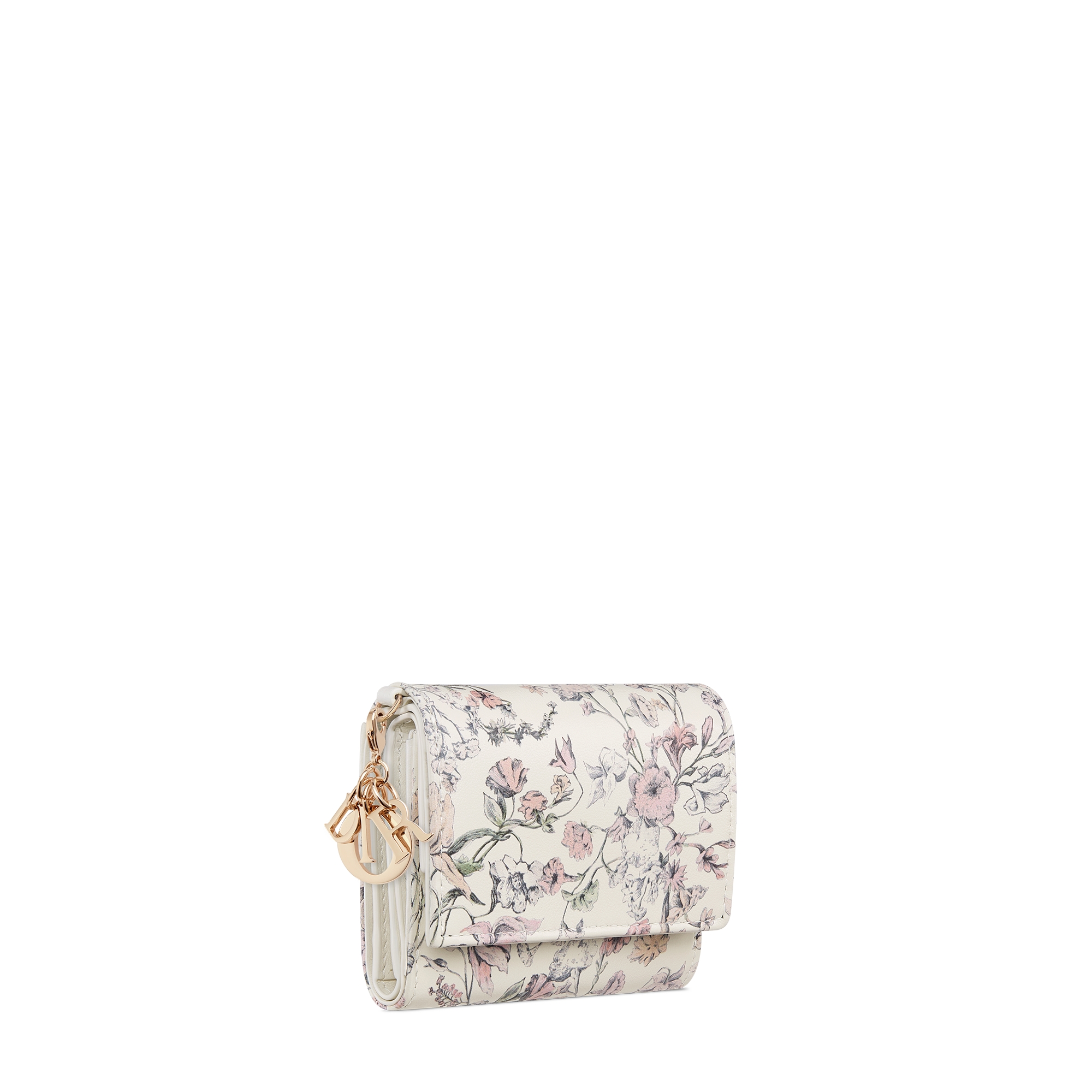 Lady Dior Lotus Wallet Pink Millefiori Printed Calfskin E03
