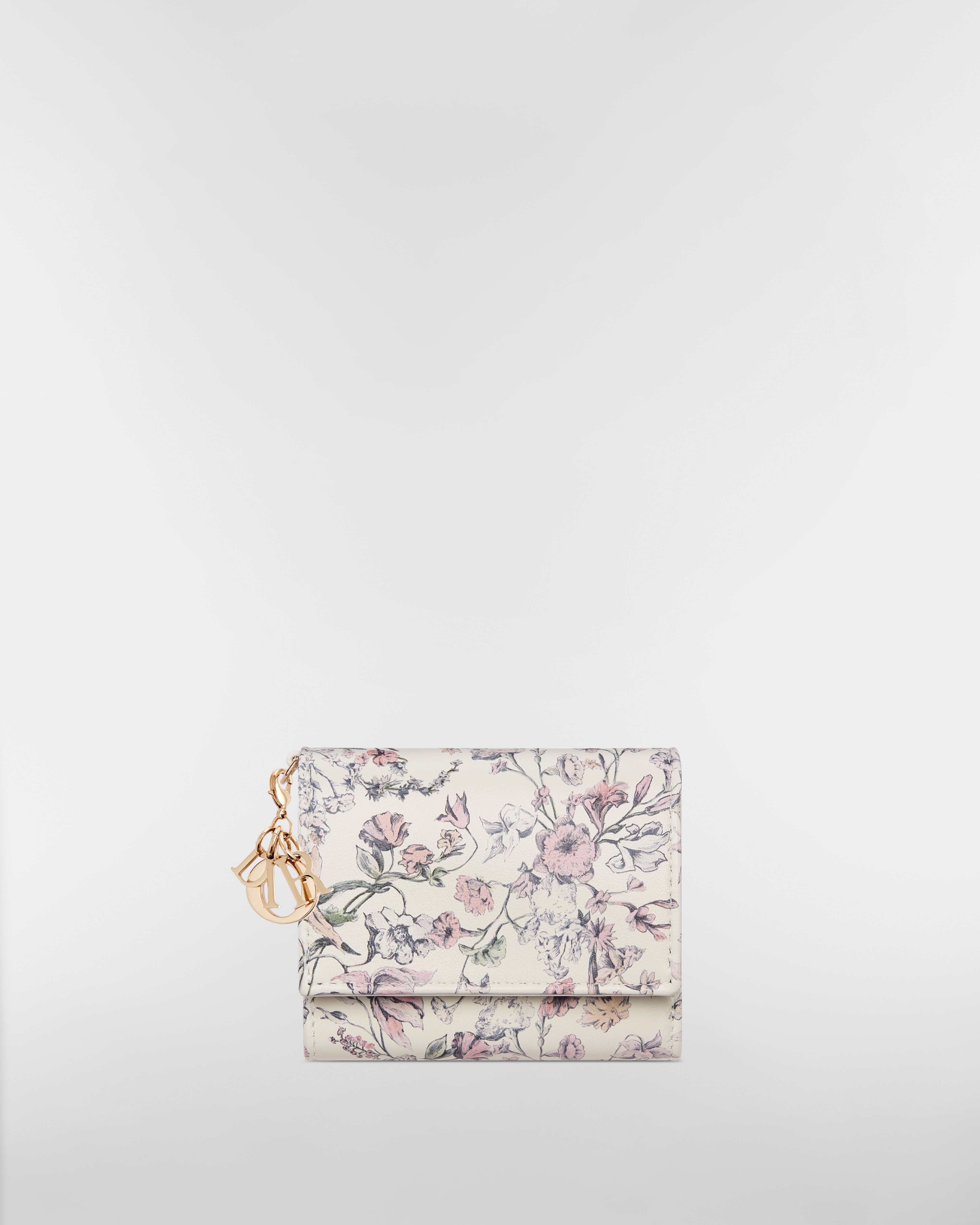 Lady Dior Lotus Wallet Pink Millefiori Printed Calfskin E01
