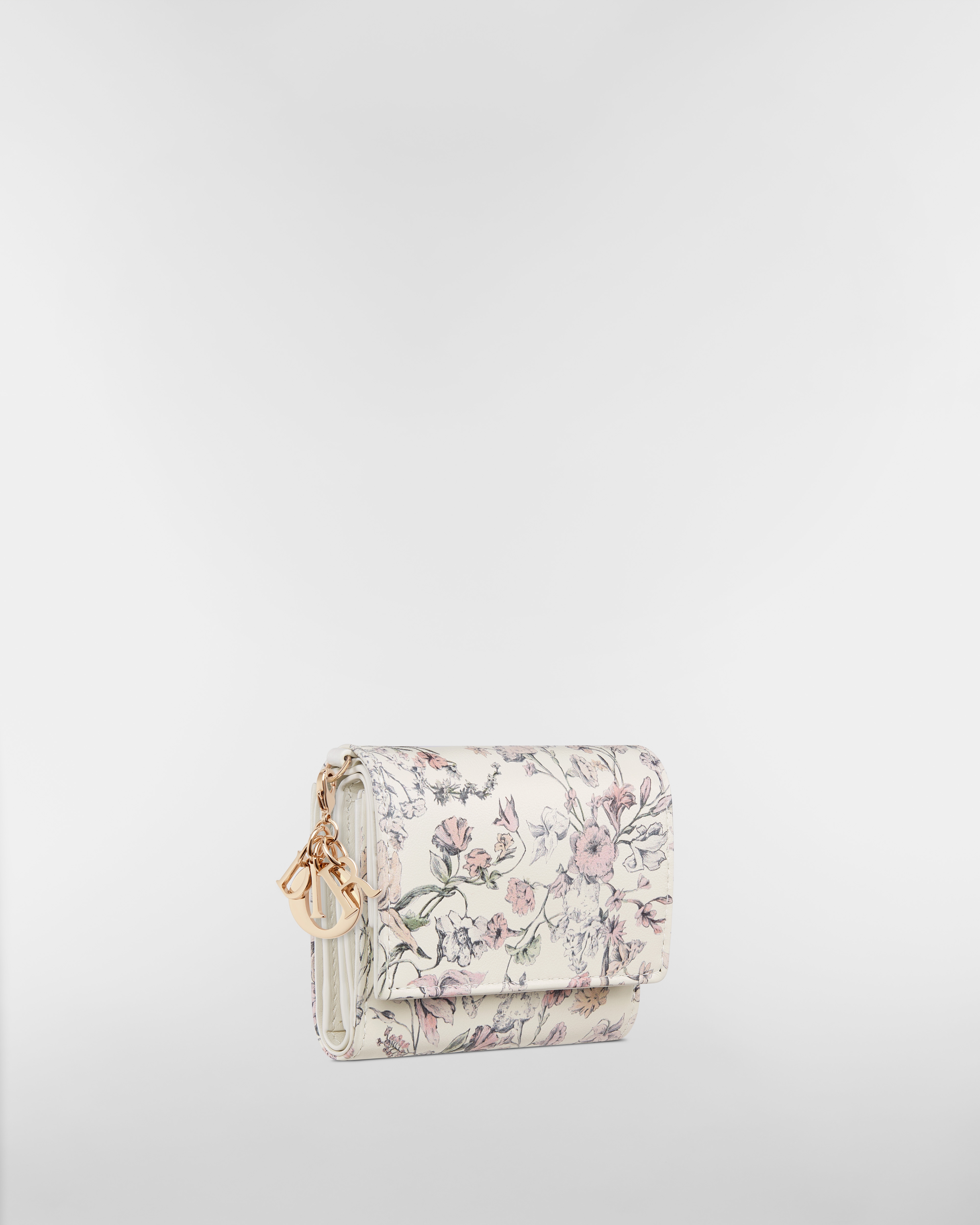 Lady Dior Lotus Wallet Pink Millefiori Printed Calfskin E03