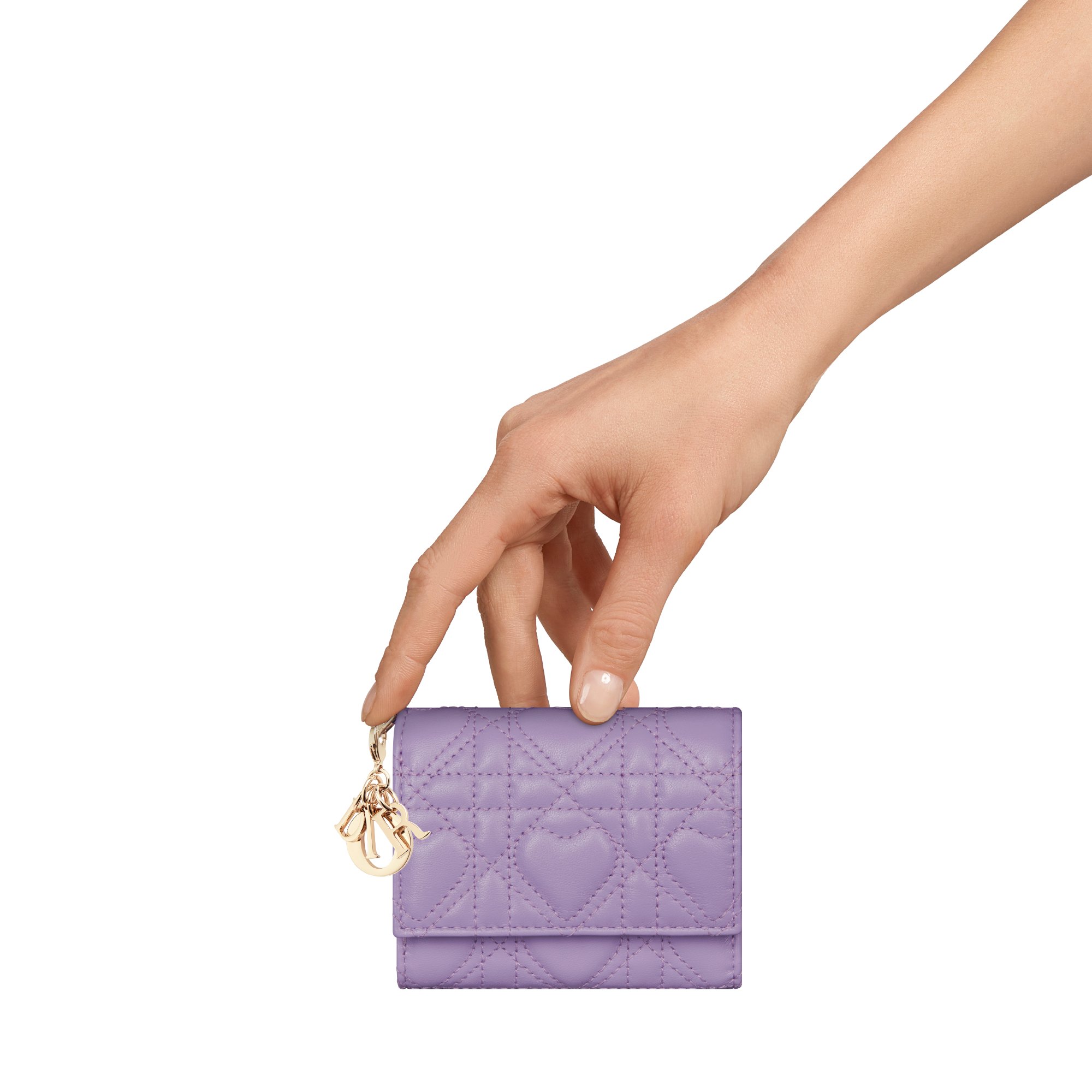 DIOR | Lady Dior Lotus ウォレット カナージュ ラムスキン