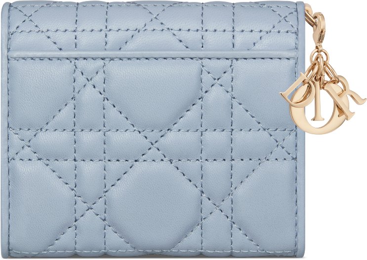 Lady Dior Lotus 銀包 aria_backView