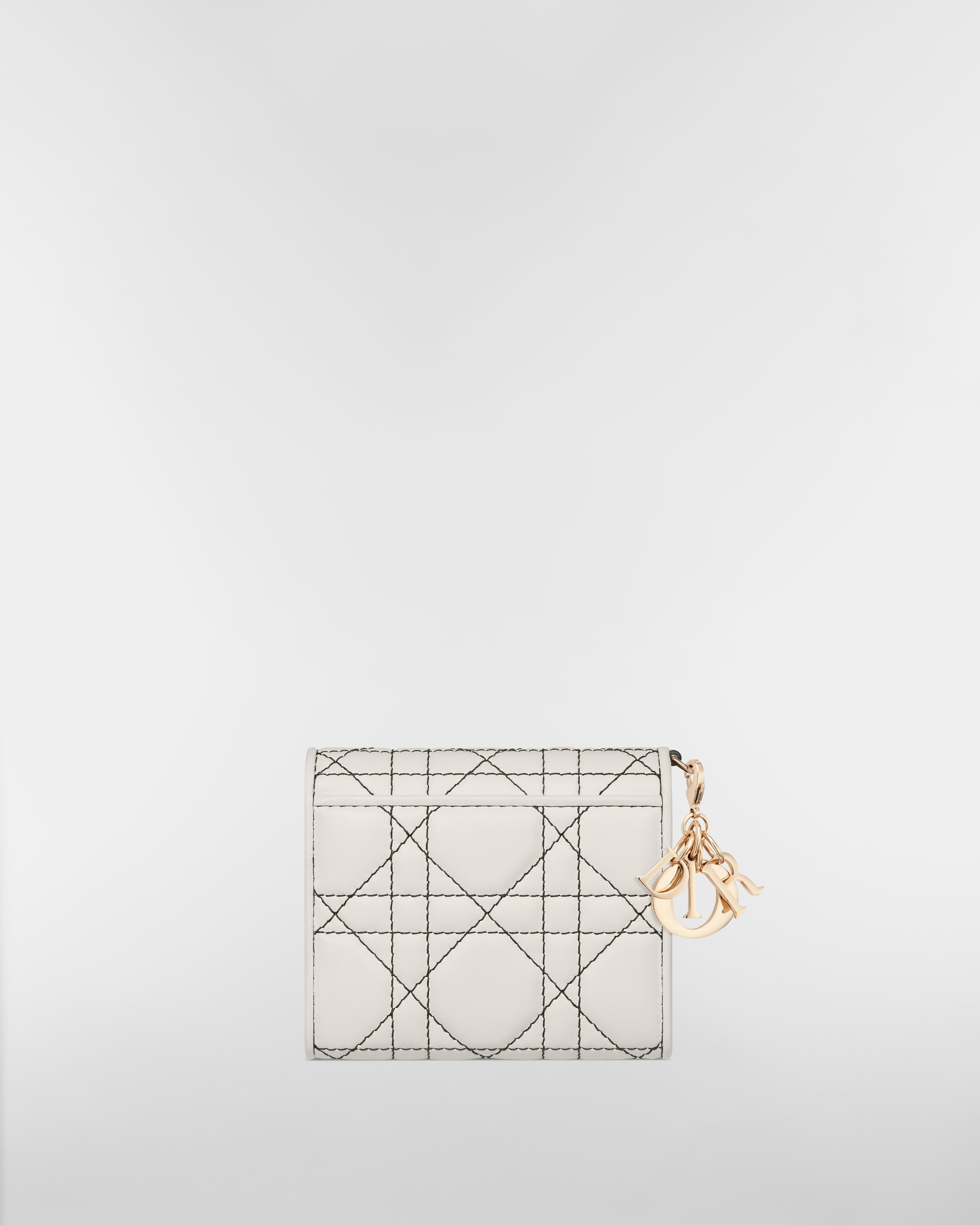 【日本限定】Lady Dior Lotus ウォレット カナージュ ラムスキン E08