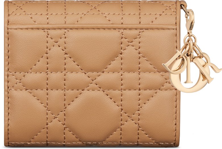 DIOR | Lady Dior ロータスウォレット カナージュ ラムスキン