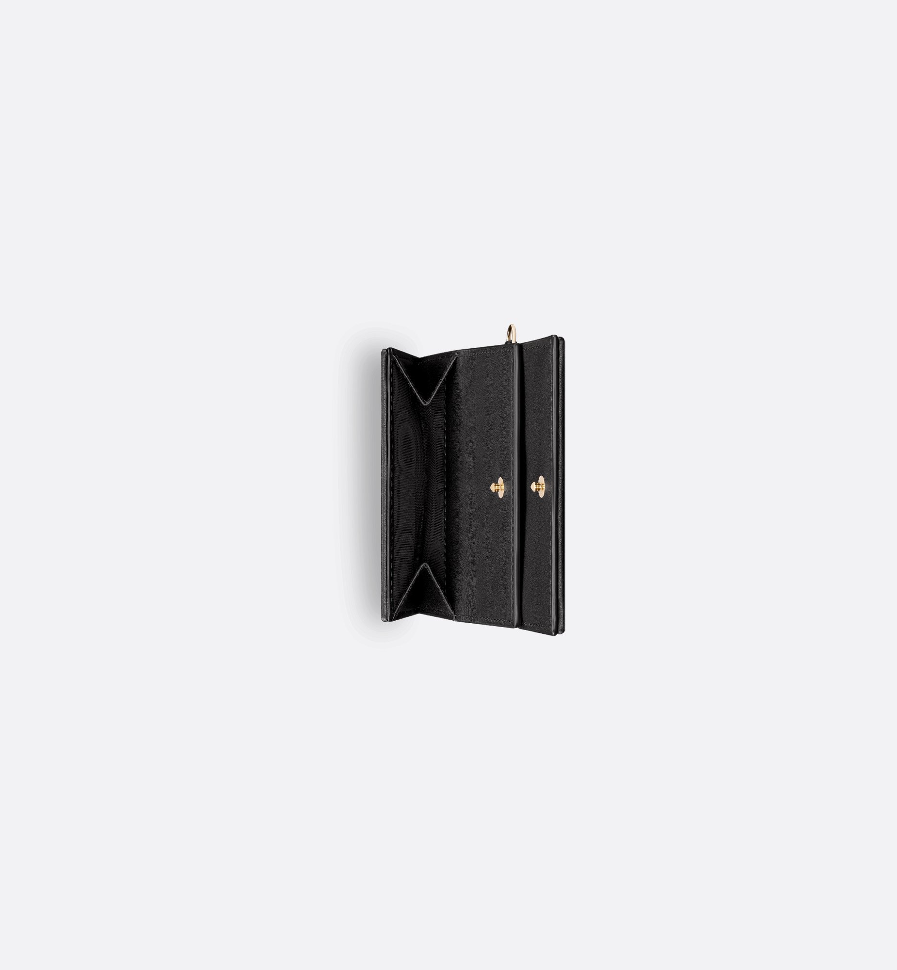 Lady Dior Lotus Wallet Black Cannage Lambskin | DIOR Lady Dior Lotus Wallet Black Cannage Lambskin | DIOR