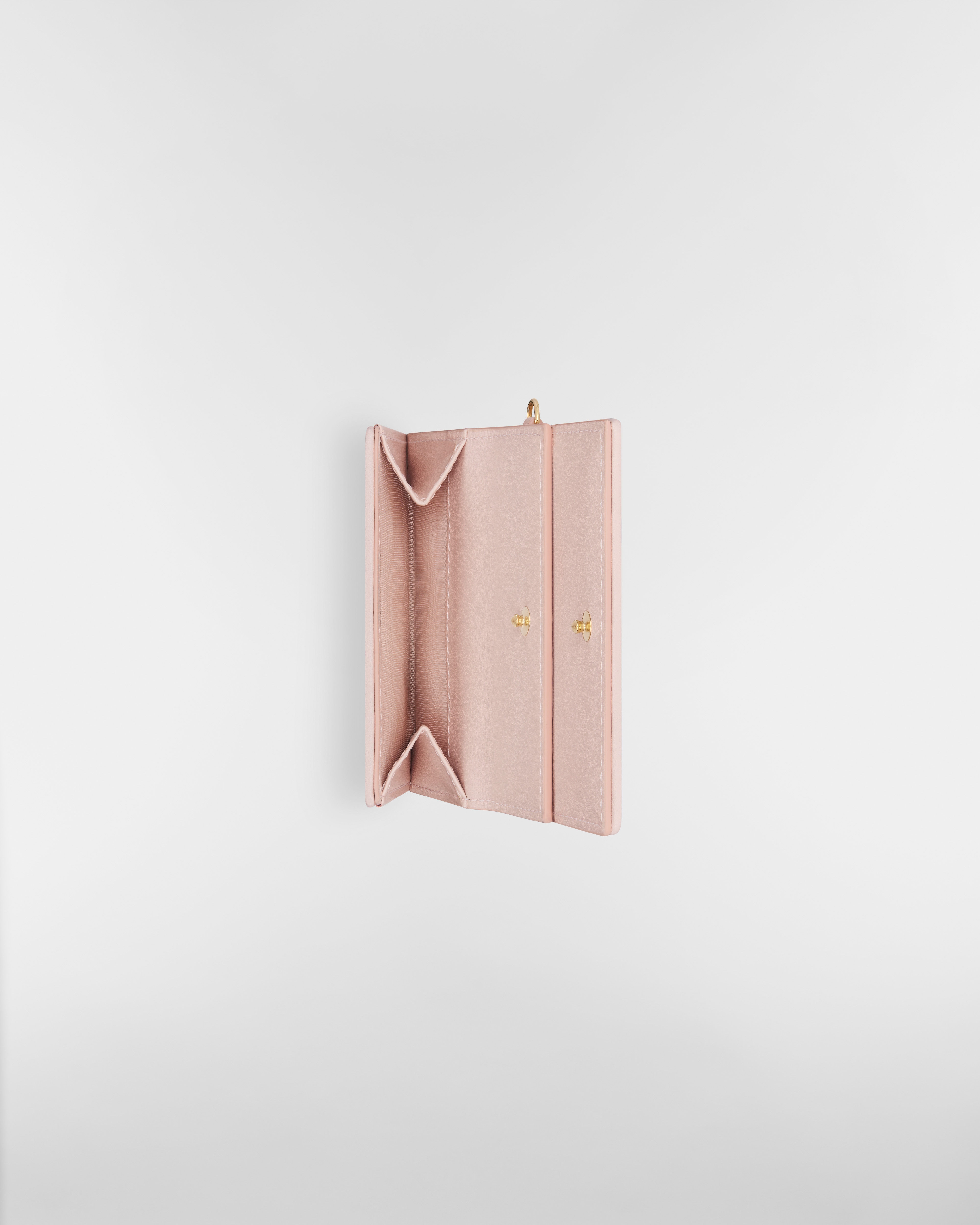 Lady Dior Lotus Wallet Powder Pink Cannage Lambskin E06