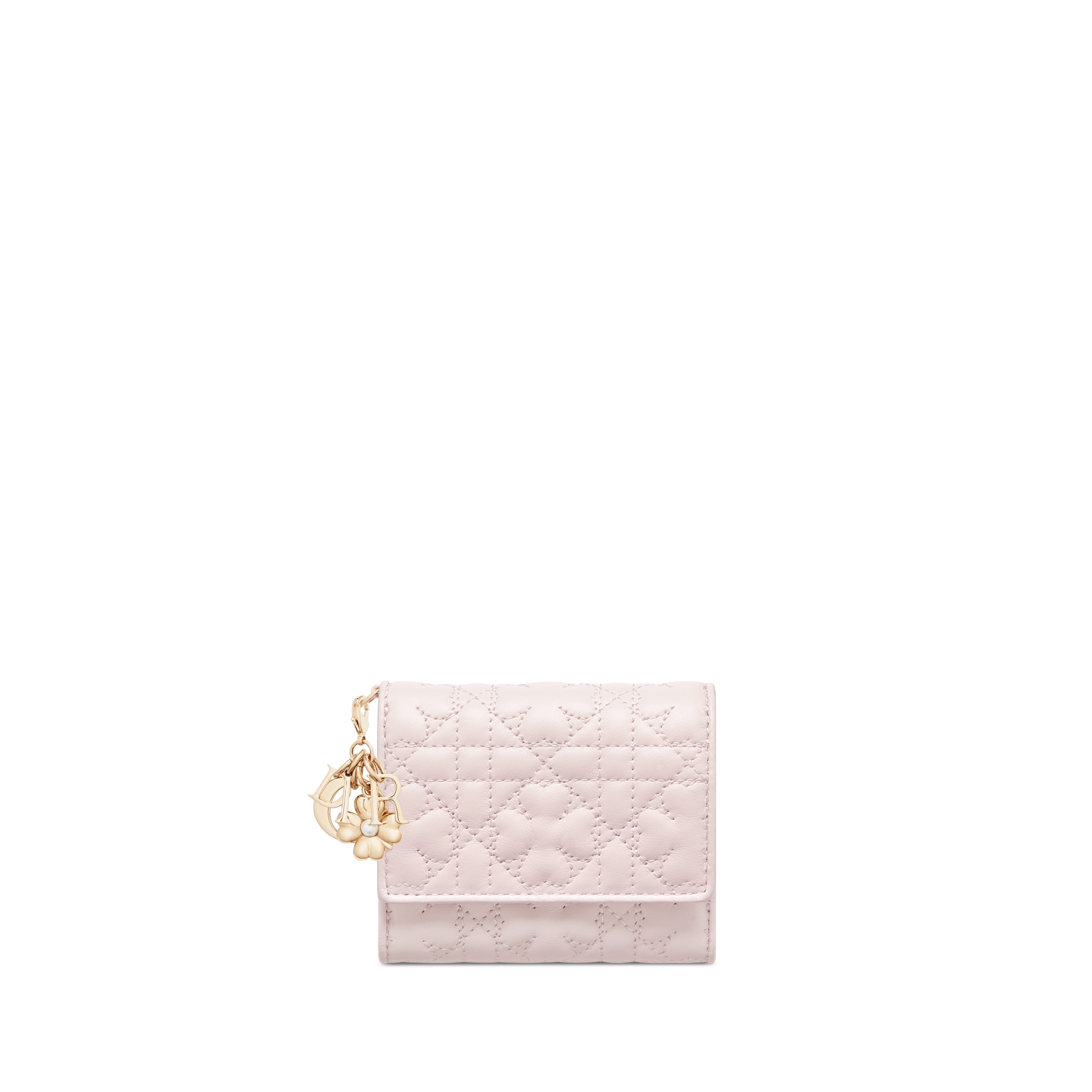 【日本限定】Lady Dior Lotus ウォレット クローバー カナージュ ラムスキン E01