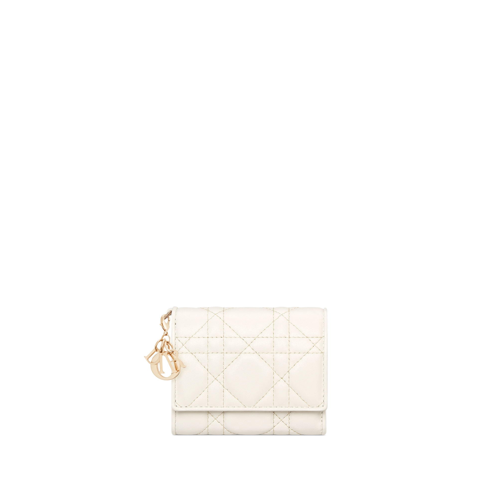 【日本限定】Lady Dior Lotus ウォレット カナージュ ラムスキン E01