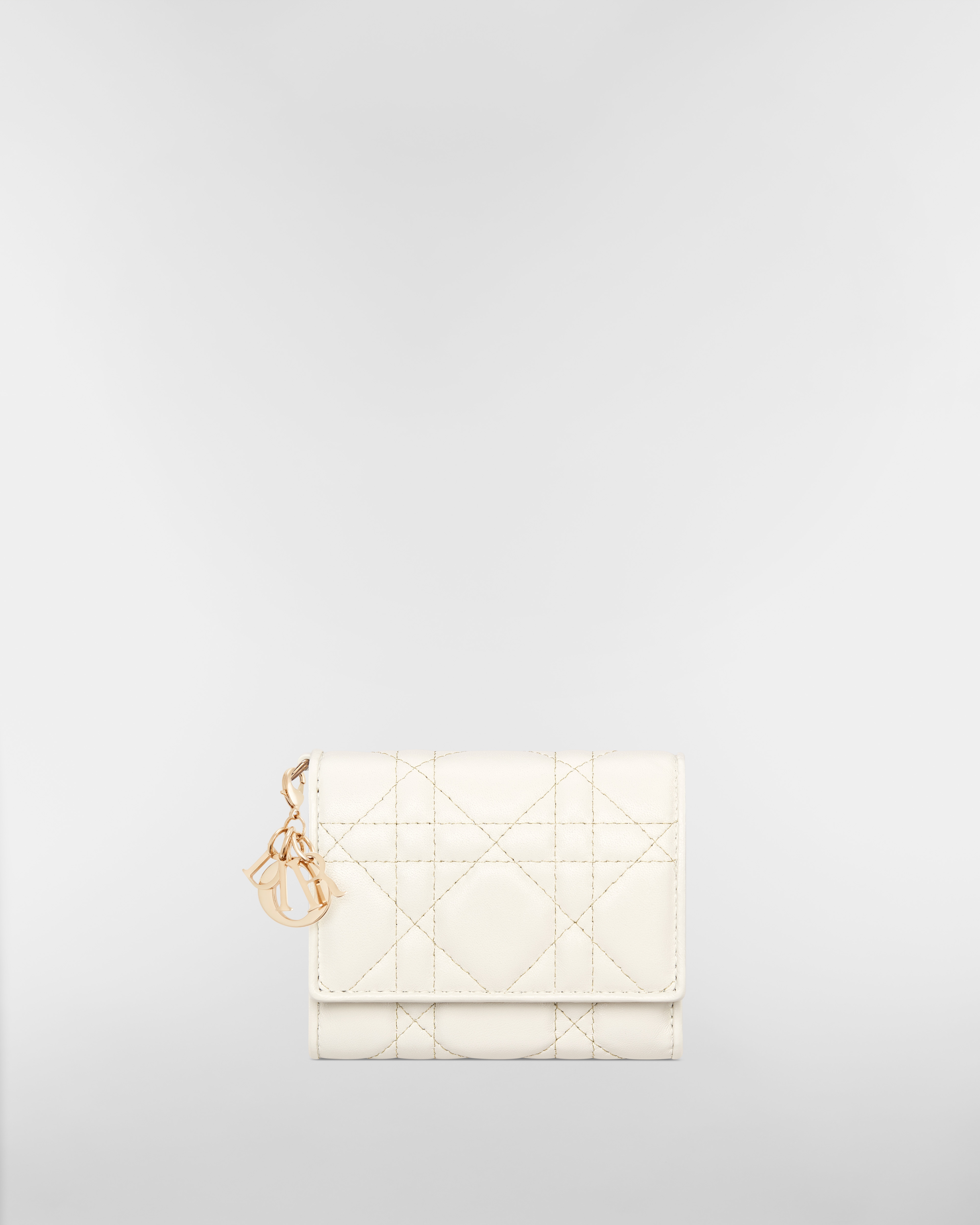 【日本限定】Lady Dior Lotus ウォレット カナージュ ラムスキン E01