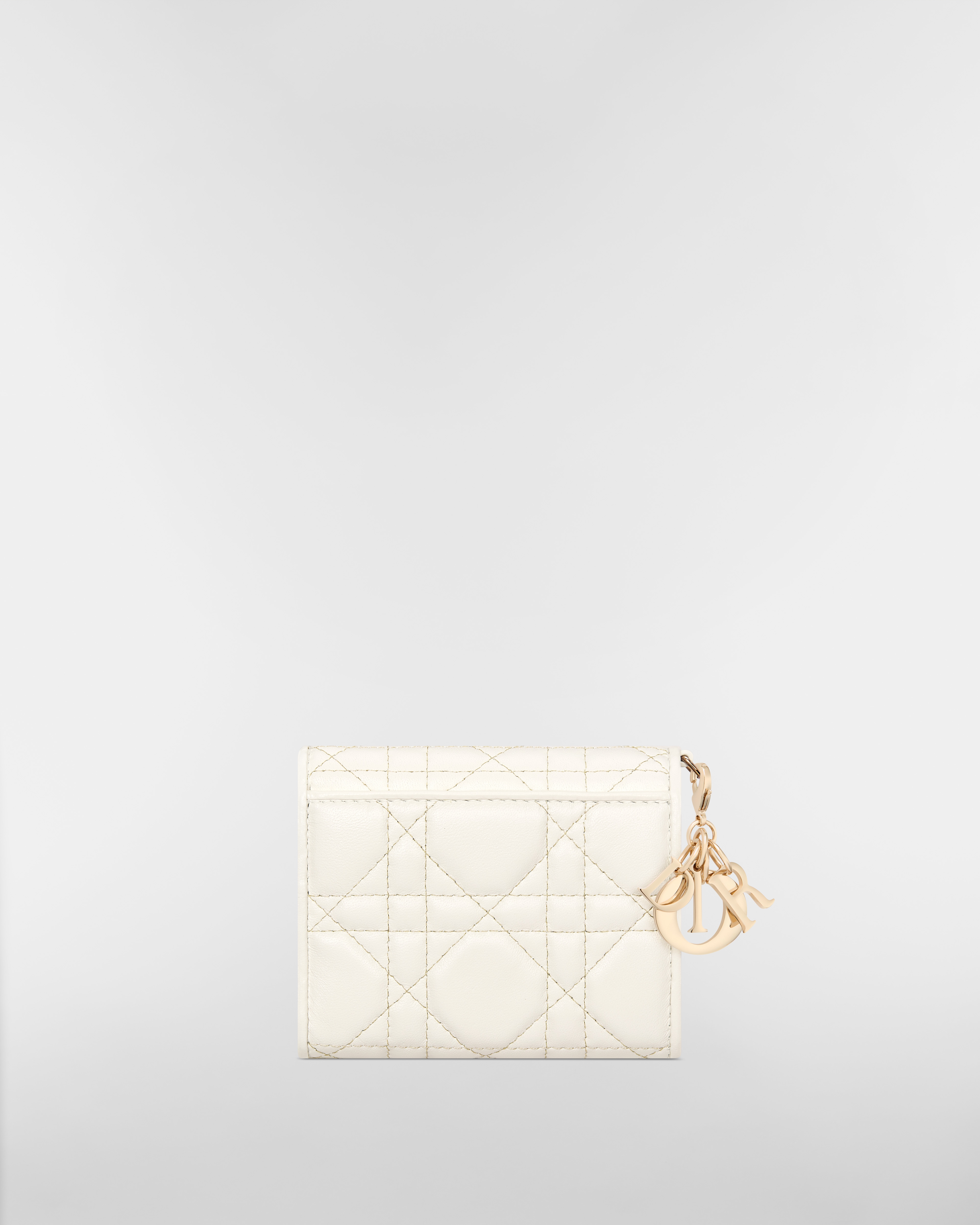 【日本限定】Lady Dior Lotus ウォレット カナージュ ラムスキン E08