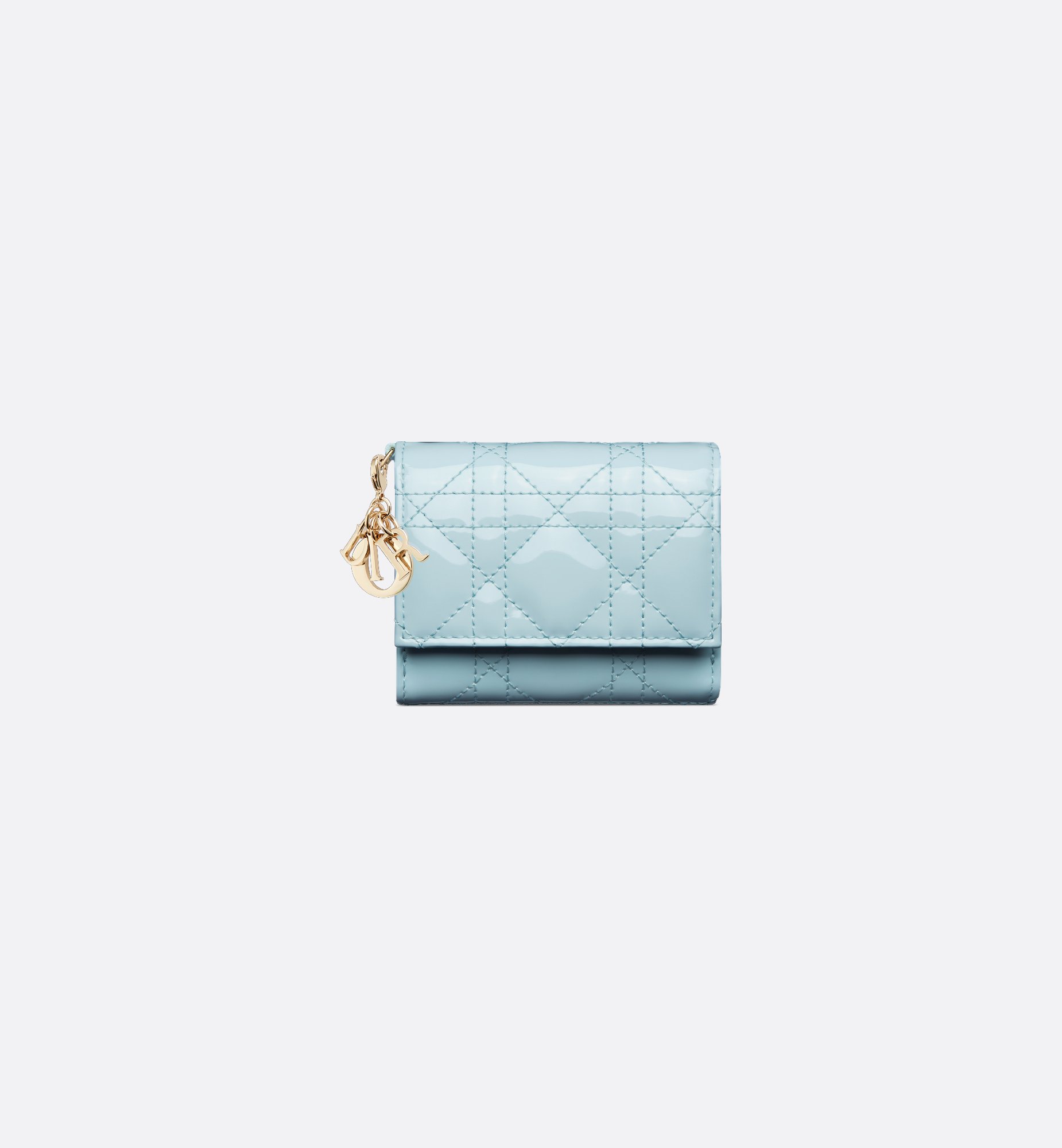 DIOR | Lady Dior ロータスウォレット カナージュ パテント DIOR | Lady Dior ロータスウォレット カナージュ パテント