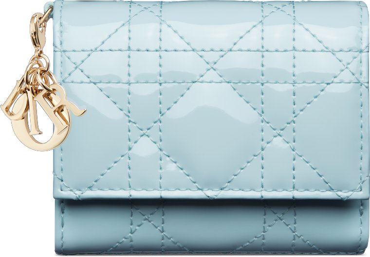 DIOR | 【日本限定】Lady Dior Lotus ウォレット カナージュ パテントカーフスキン