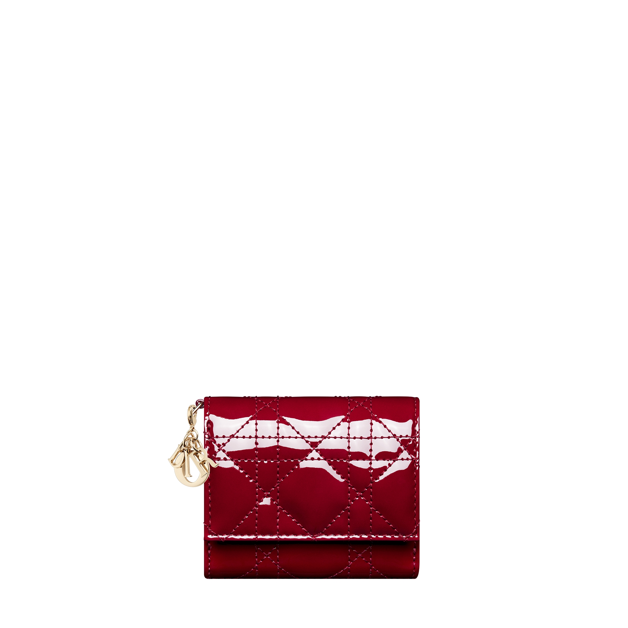  Cherry Red Patent Cannage Calfskin