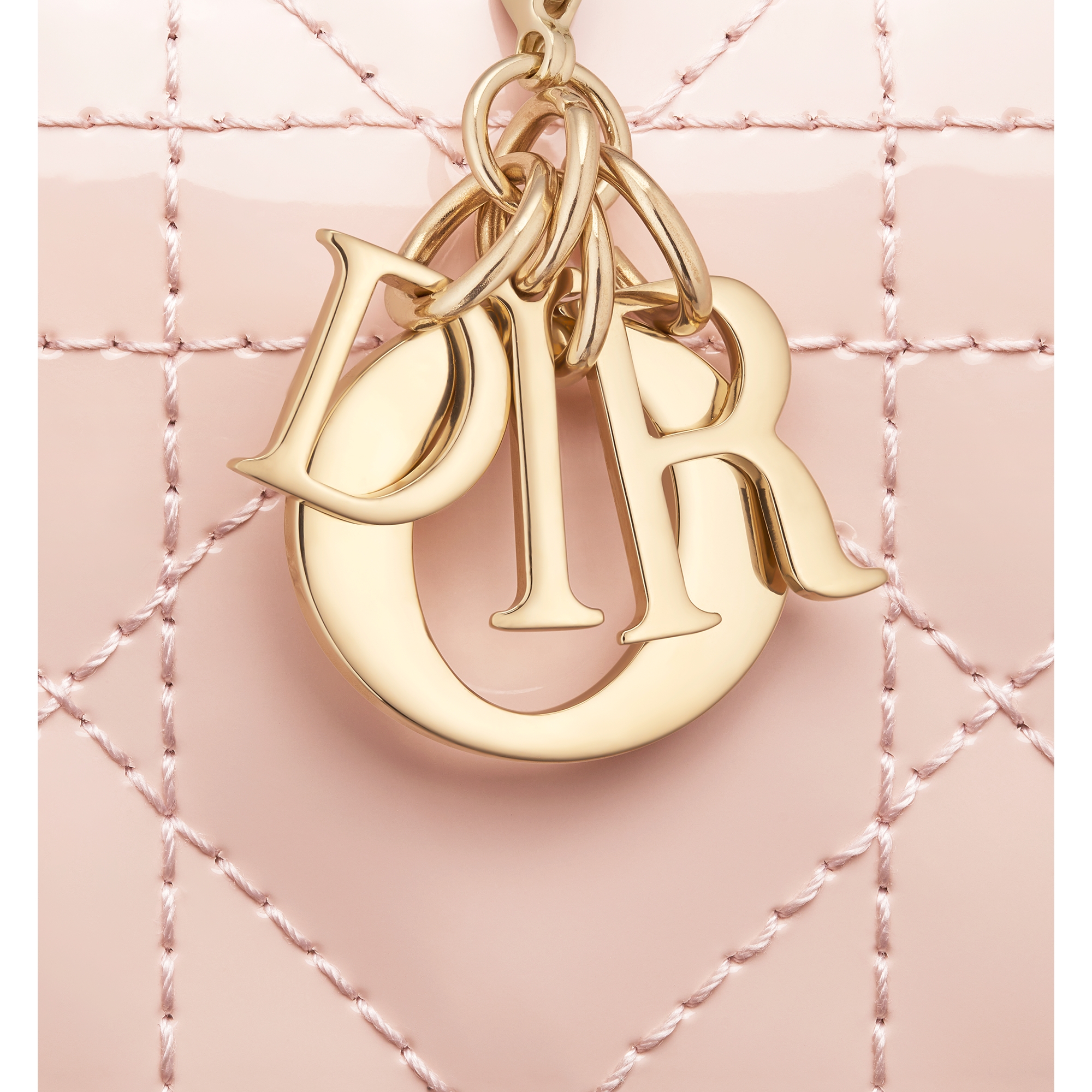 Lady Dior Lotus Wallet Powder Pink Patent Cannage Calfskin E09