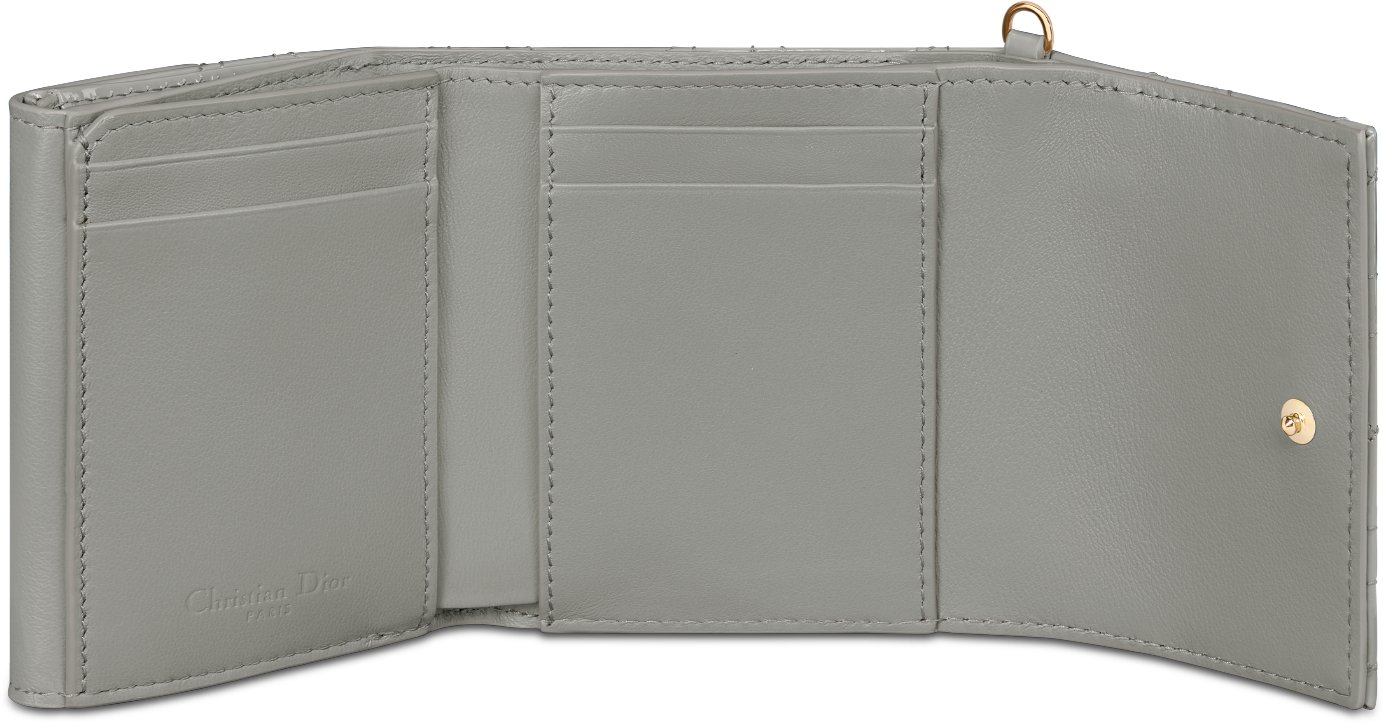 DIOR | 【日本限定】Lady Dior Lotus ウォレット カナージュ パテントカーフスキン