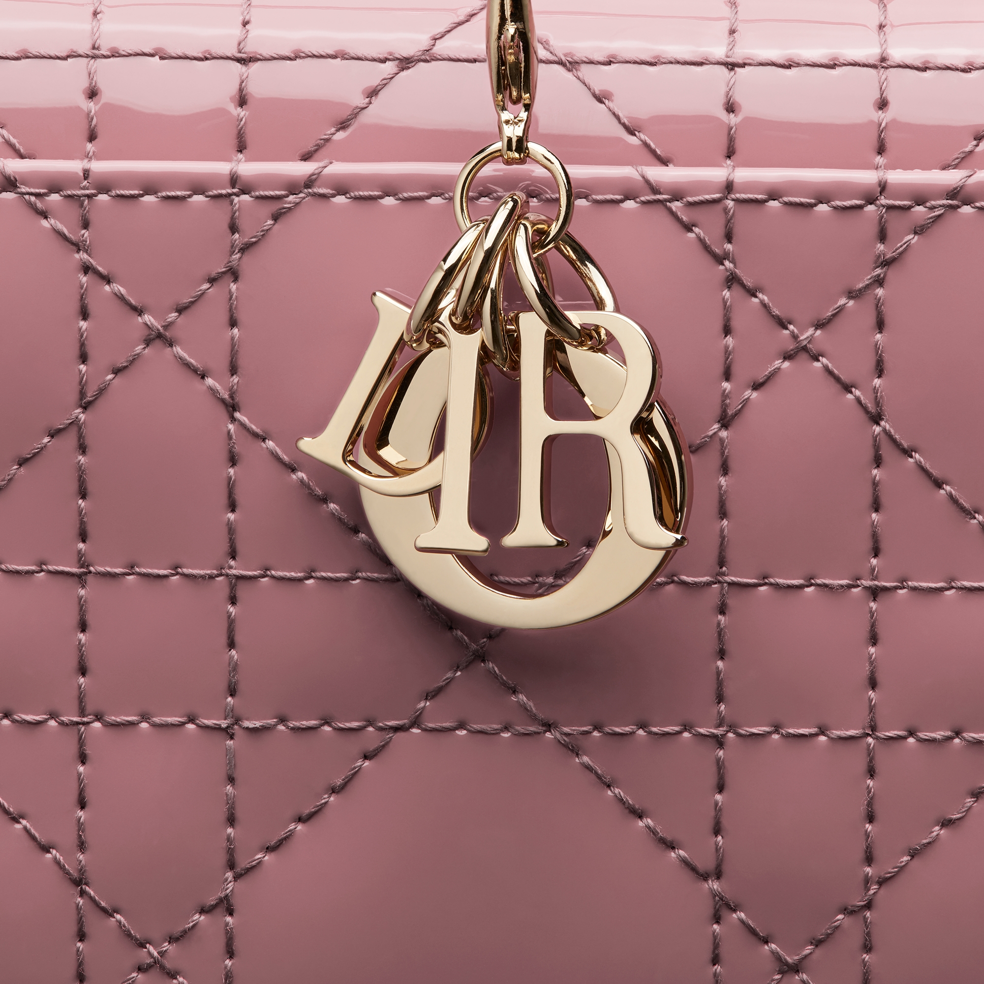 Lady Dior Lotus Wallet Lavender Patent Cannage Calfskin E09