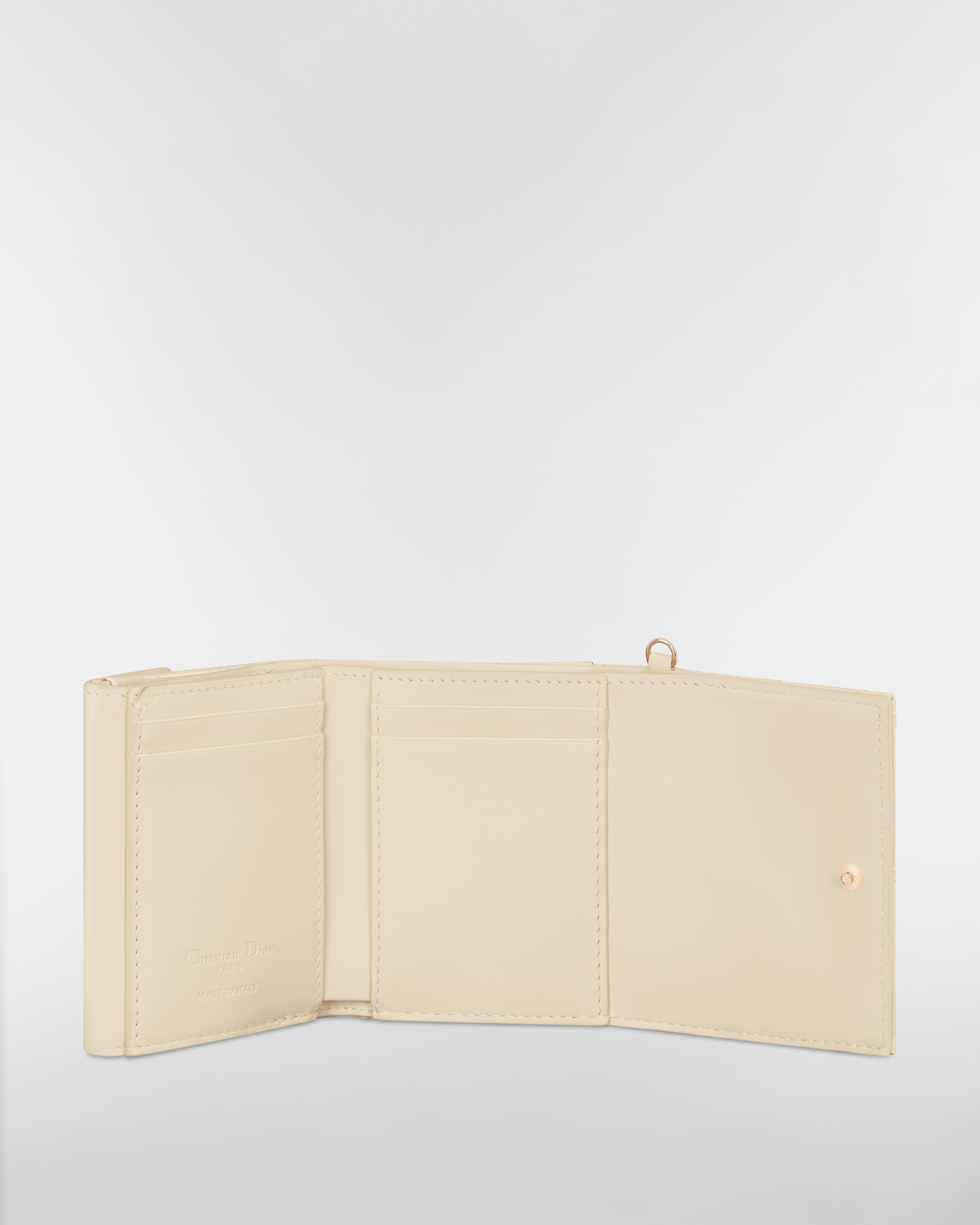 【日本限定】Lady Dior Lotus ウォレット カナージュ パテントカーフスキン E07