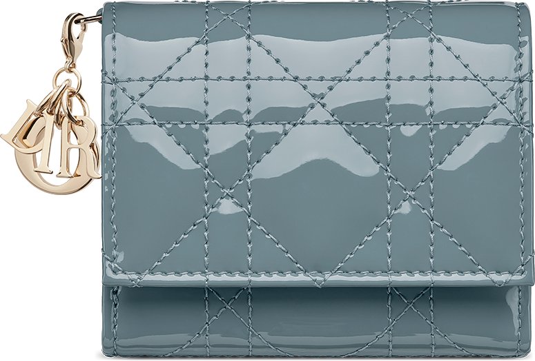 DIOR | 【日本限定】Lady Dior Lotus ウォレット カナージュ パテント 