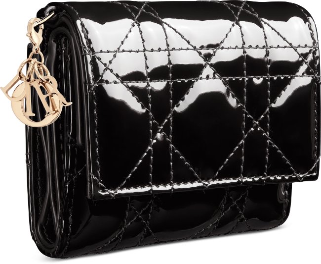 Lady Dior Lotus 銀包 aria_threeQuarterClosedView