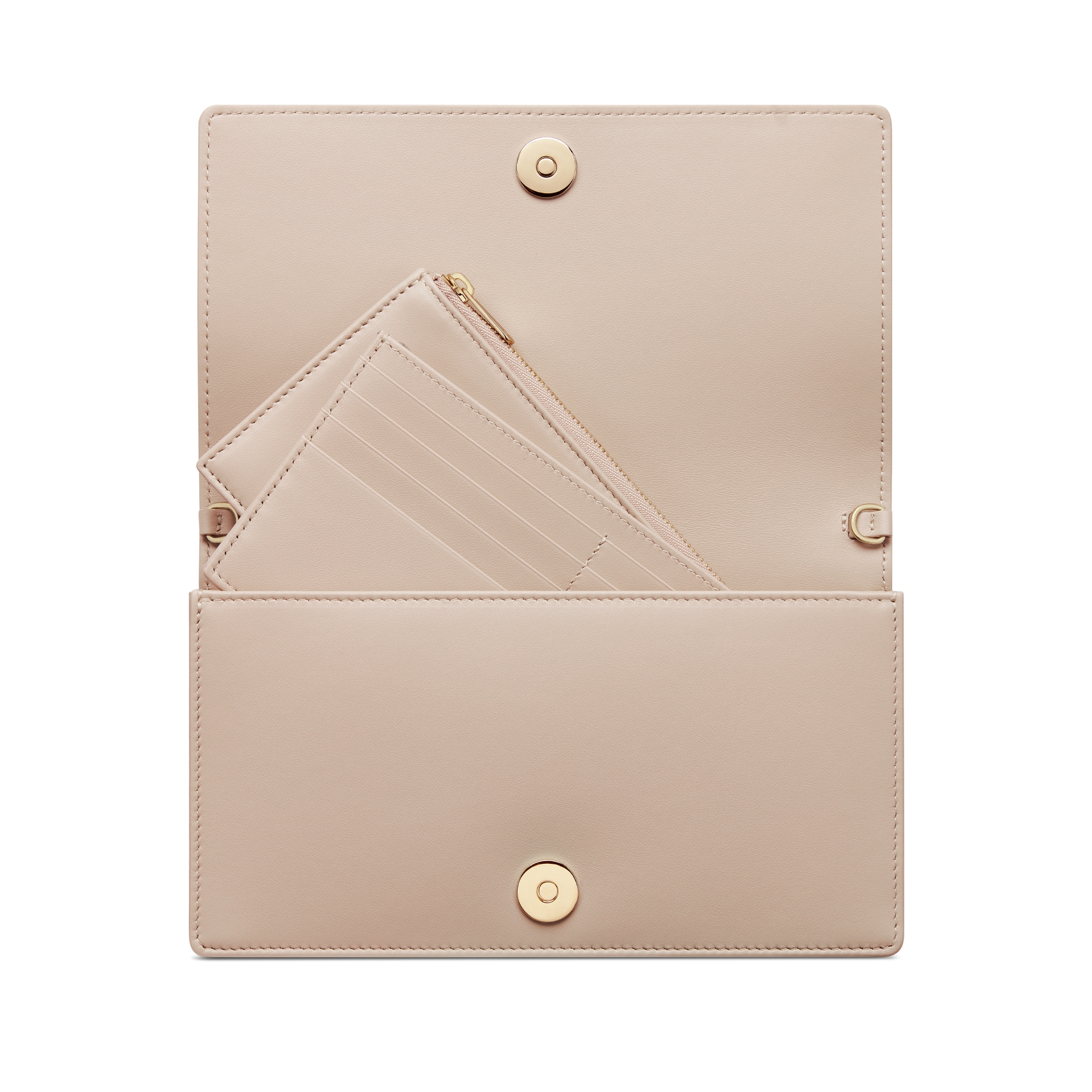 Lady Dior Pouch with Chain Powder Beige Cannage Lambskin E10