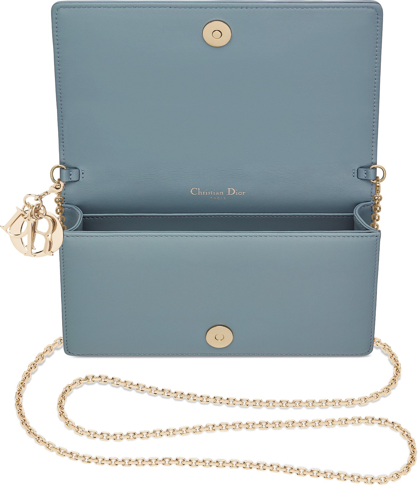 Lady Dior Pouch with Chain Top shot view
