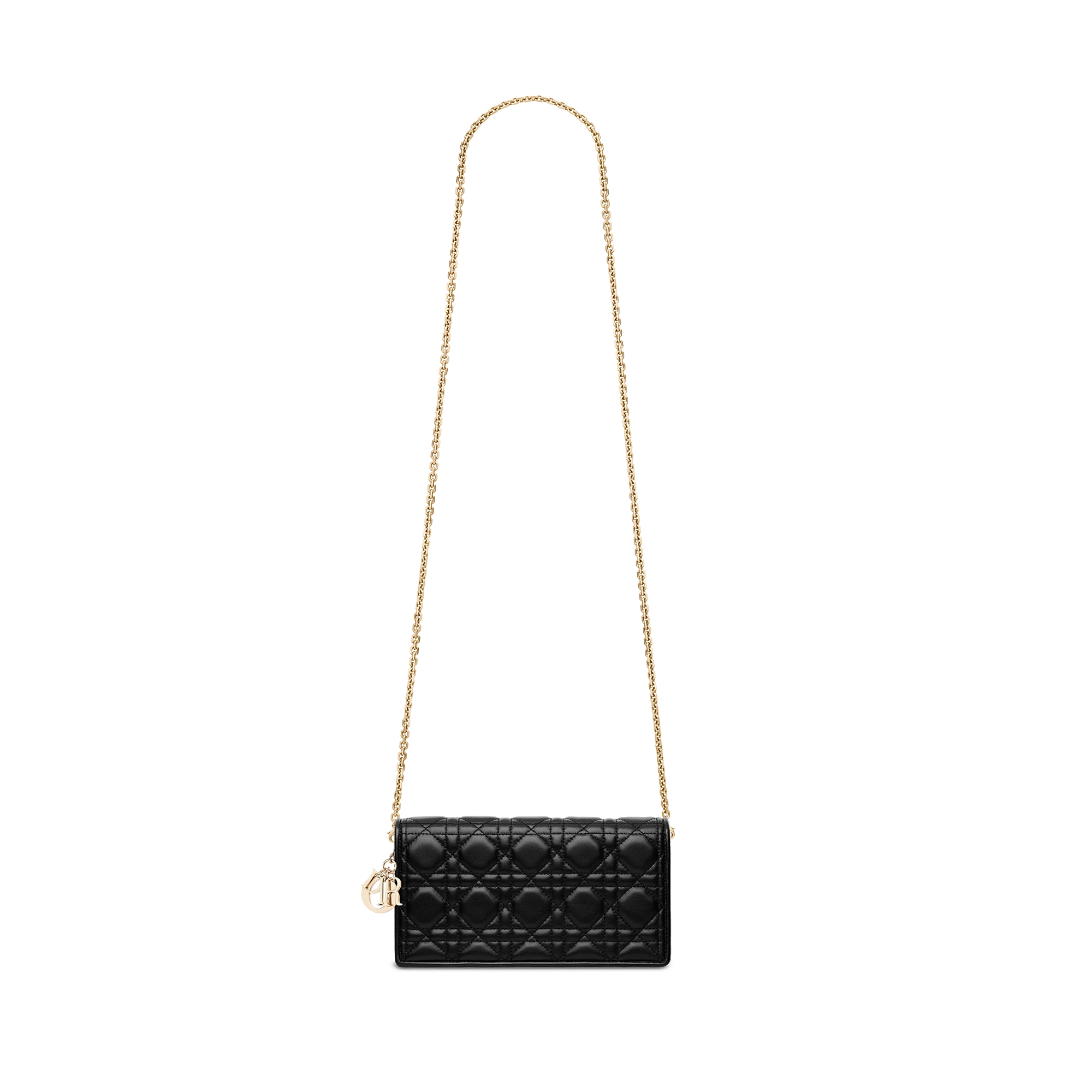 Lady Dior Pouch Black Cannage Lambskin E07