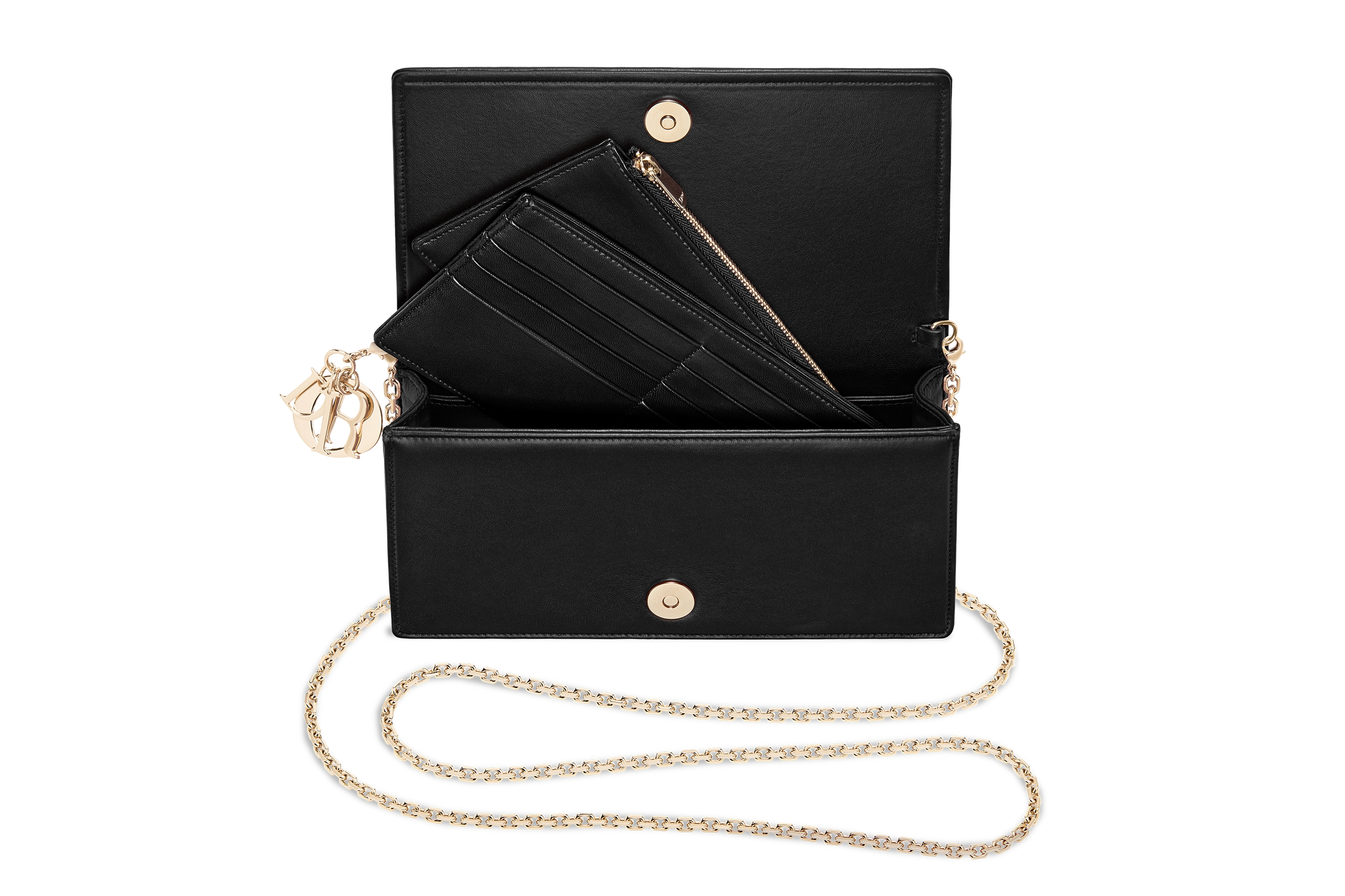 DIOR | Lady Dior ポーチ カナージュ ラムスキン