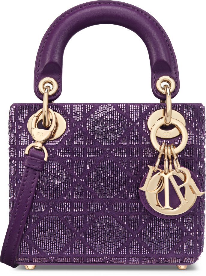 Dior Or Lady Dior Micro Bag Front view