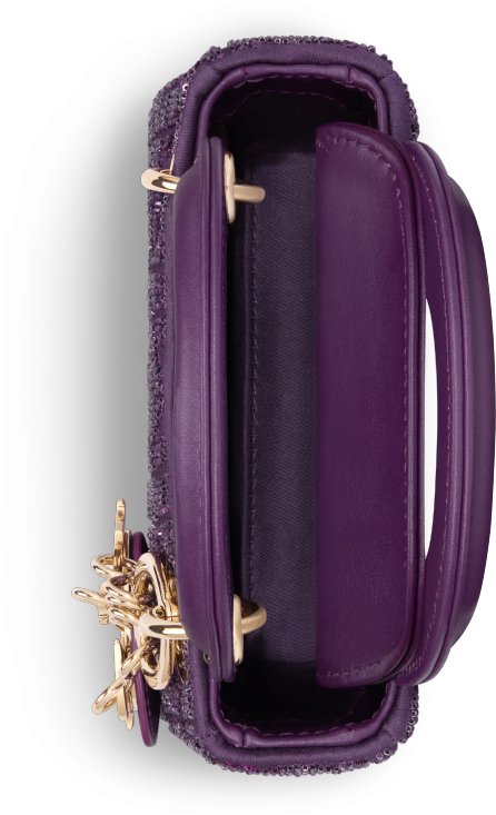 Dior Or Lady Dior Micro Bag Top shot view