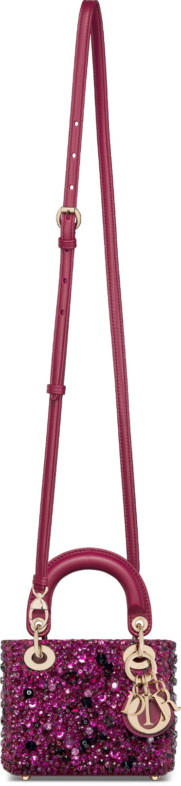 Lady dior mini burgundy online